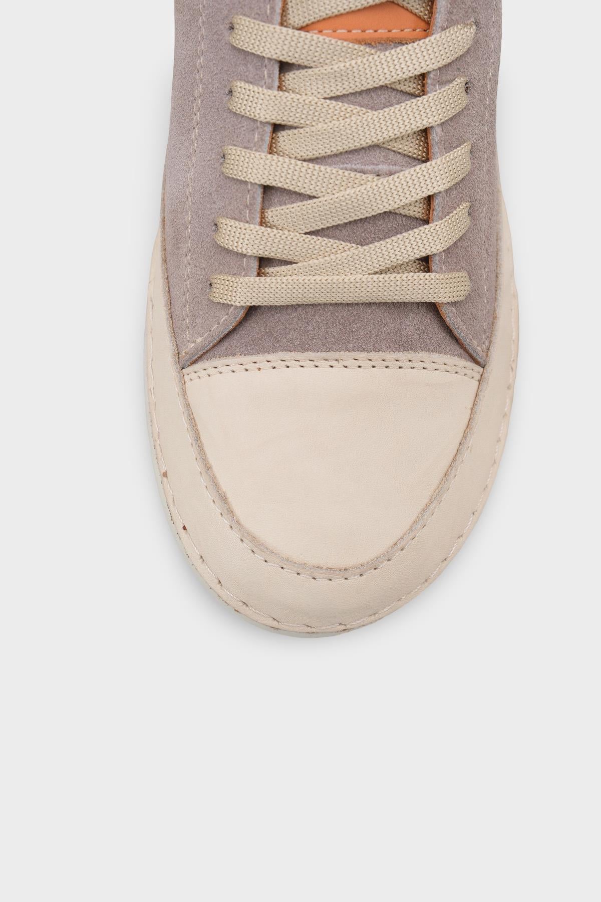 Capone Susette Genuine Leather Soft Comfort Women Silver Grey Sneaker