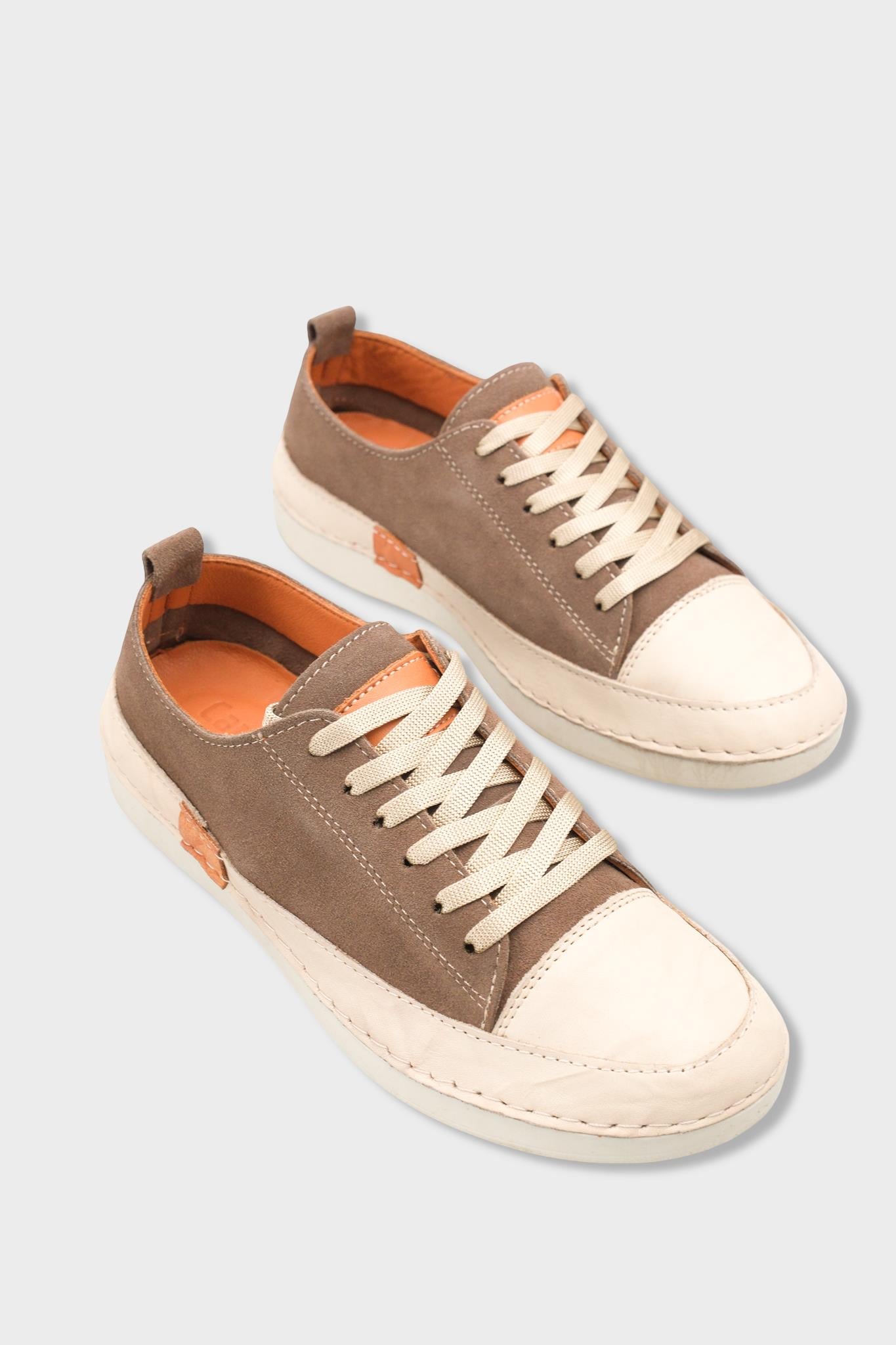 Capone Susette Genuine Leather Soft Comfort Women Mink Sneaker