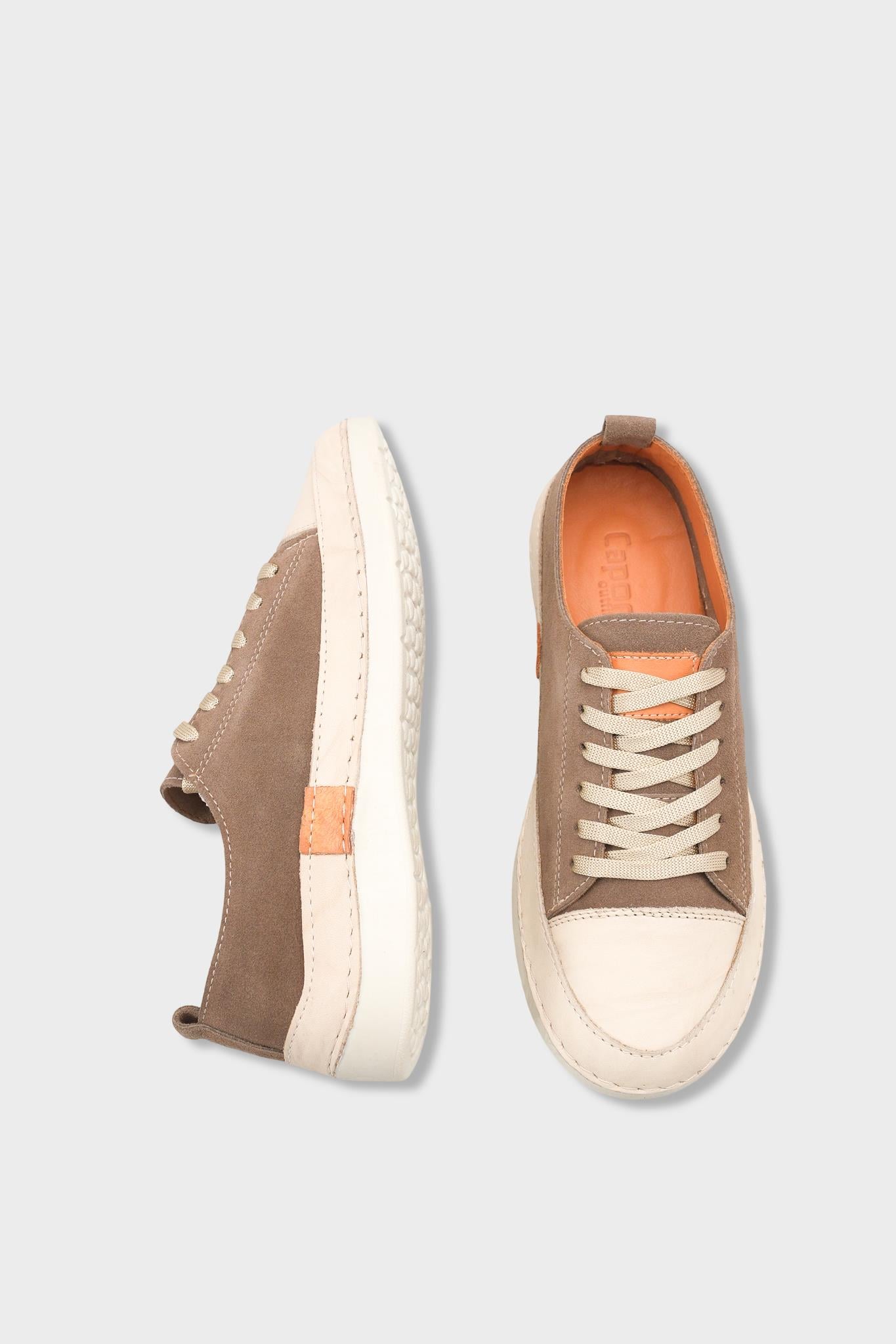 Capone Susette Genuine Leather Soft Comfort Women Mink Sneaker