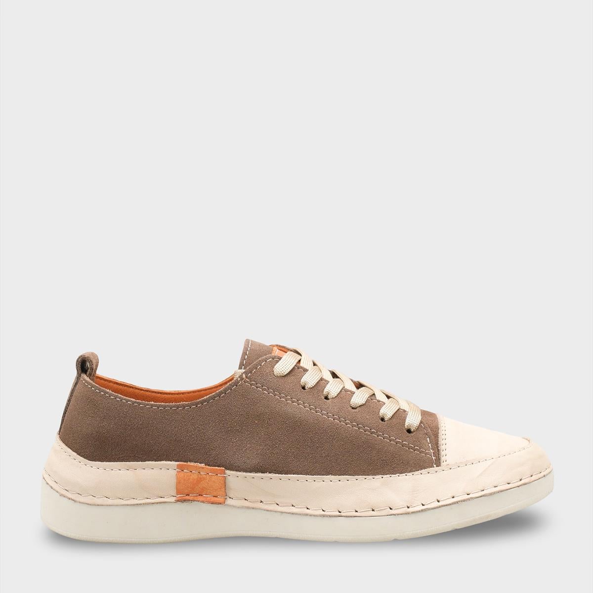 Capone Susette Genuine Leather Soft Comfort Women Mink Sneaker