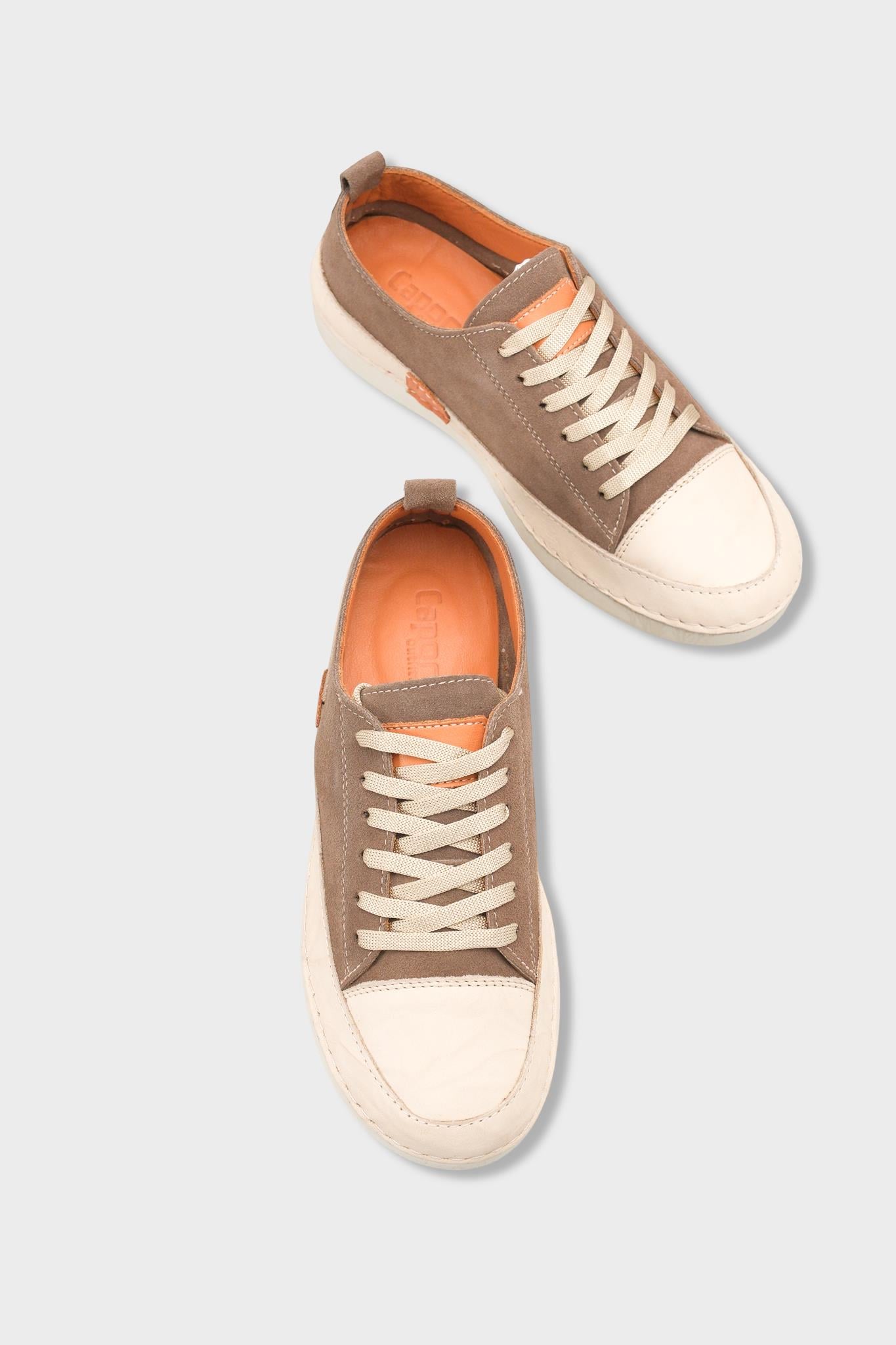 Capone Susette Genuine Leather Soft Comfort Women Mink Sneaker