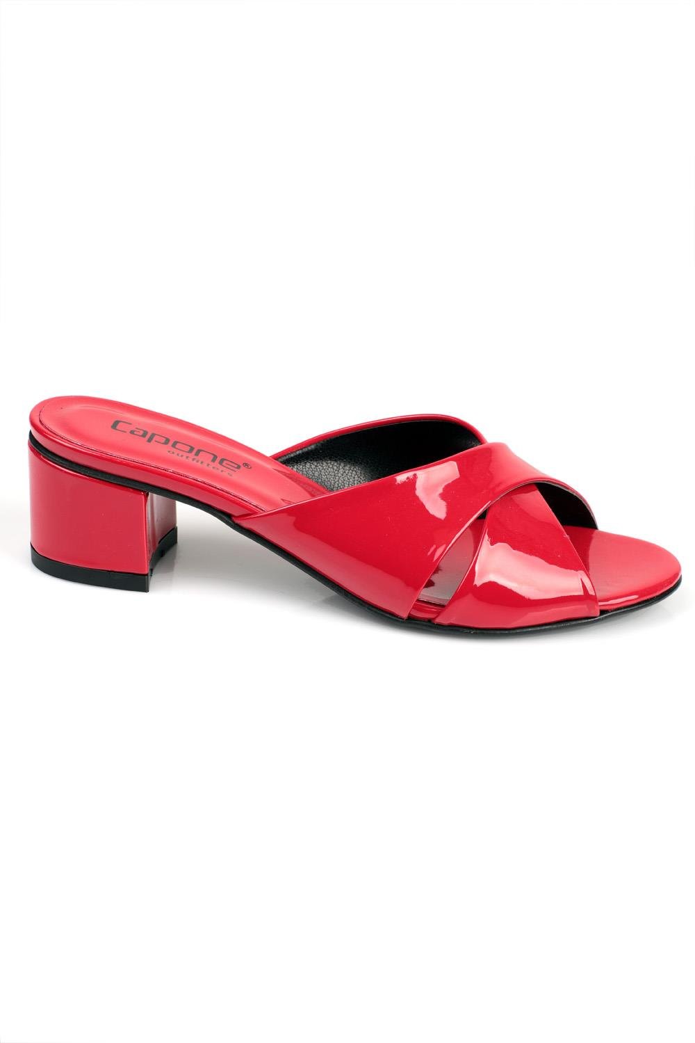 Capone Taya Cross Band Women Red Sandals