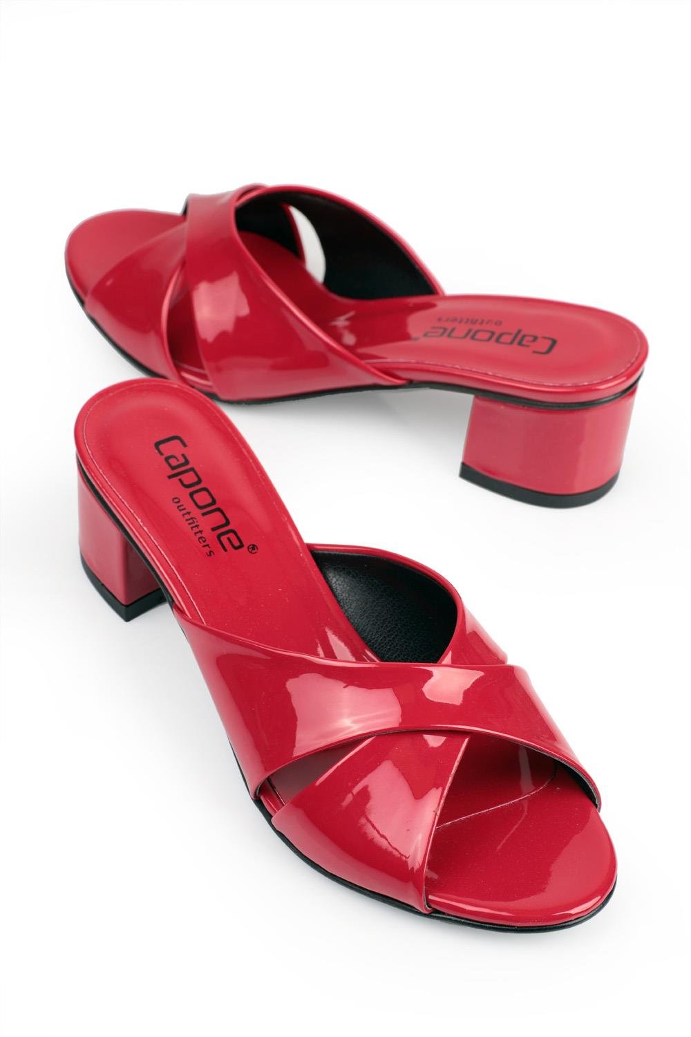 Capone Taya Cross Band Women Red Sandals