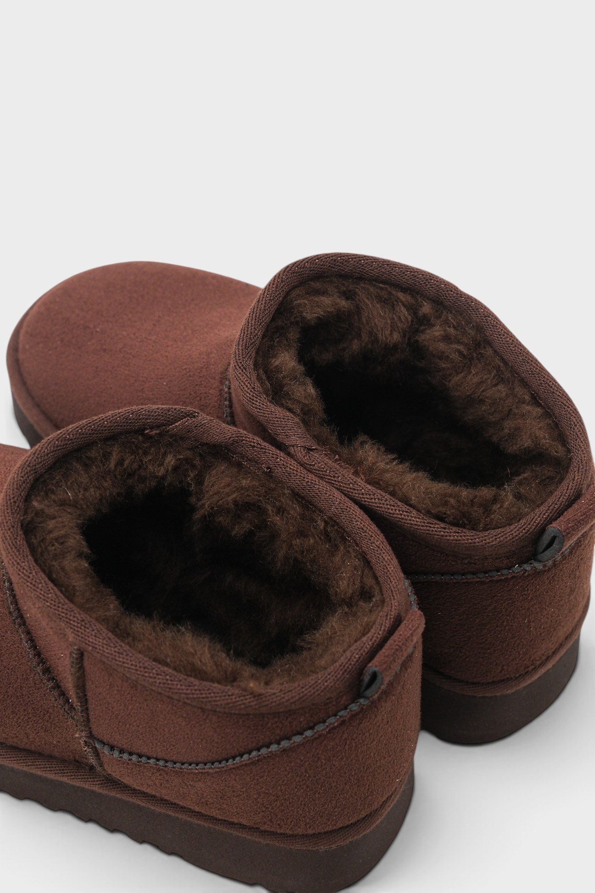 Capone Thick Sole Round Toe Fur Lined Short Woman Boots