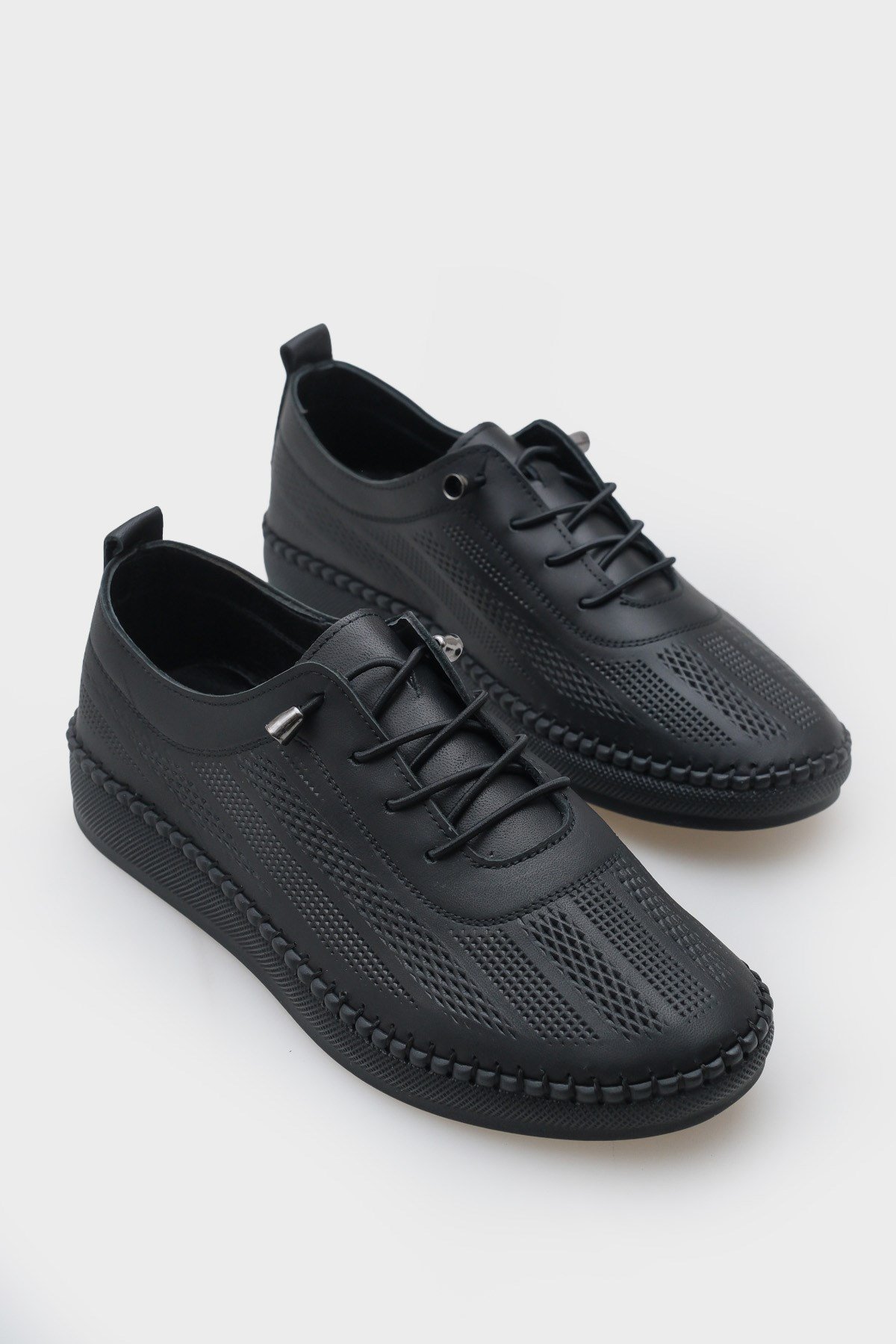 Capone Torrie Genuine Leather Soft Comfort Sole Women Black Ballet Flat