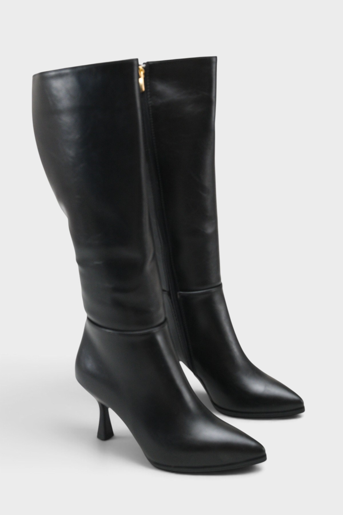 Capone Tracy Pointed Toe Side Zip Elegant Women Black Boot