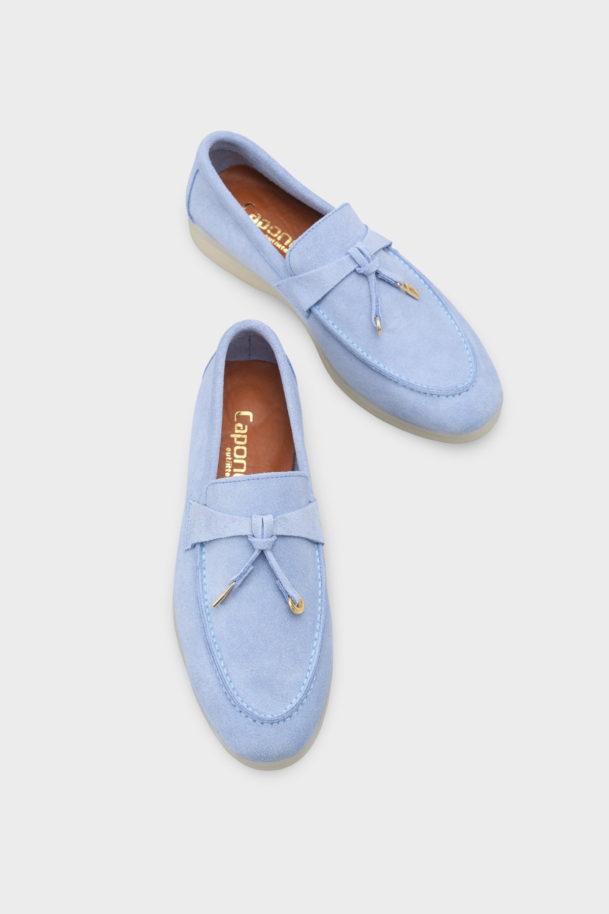 Capone Vikki Genuine Leather Women Baby Blue Loafer