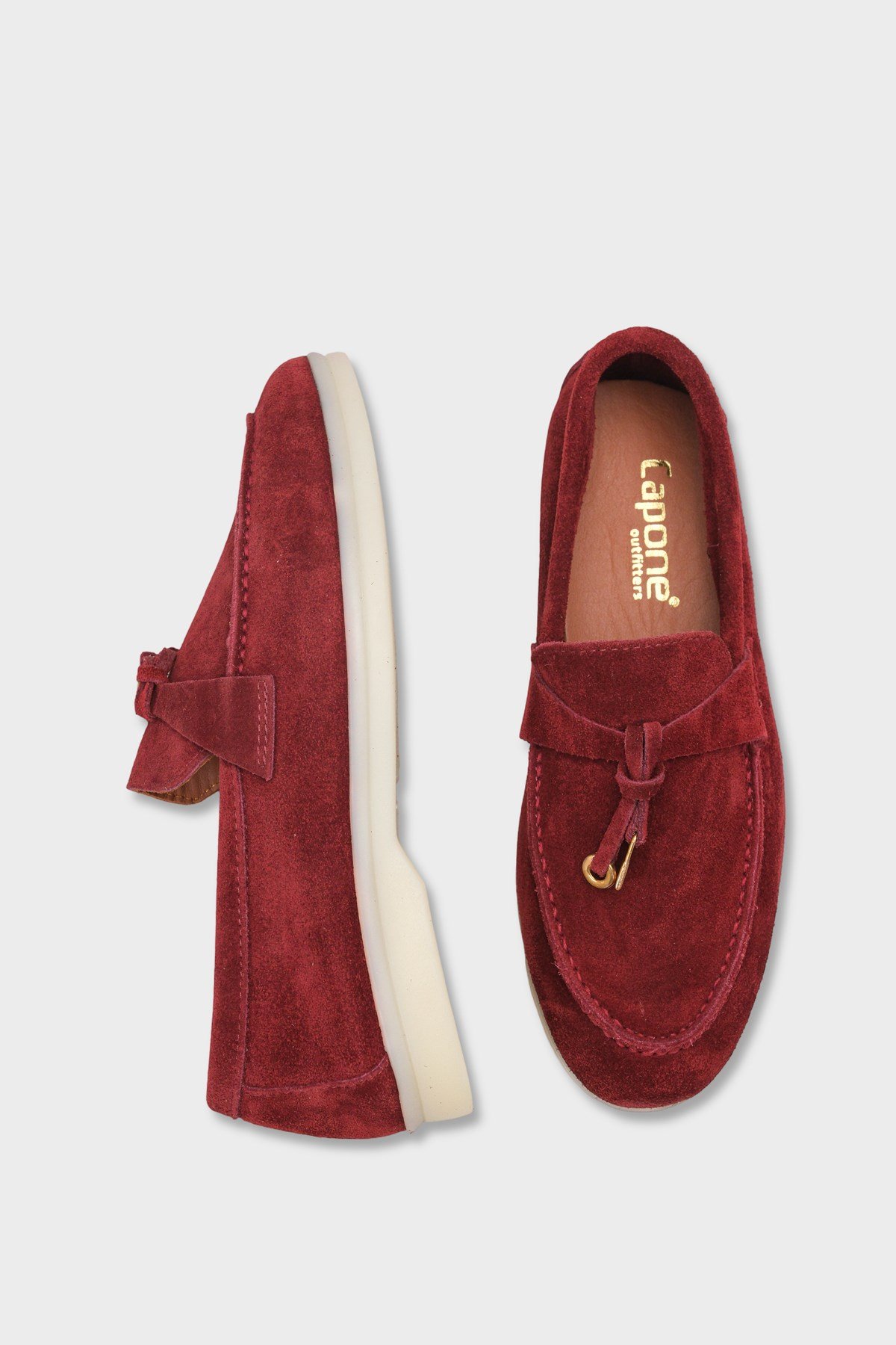 Capone Vikki Genuine Leather Women Burgundy Loafer