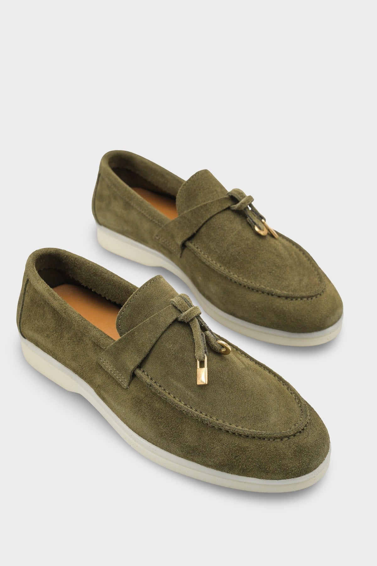 Capone Vikki Genuine Leather Women Khaki Loafer