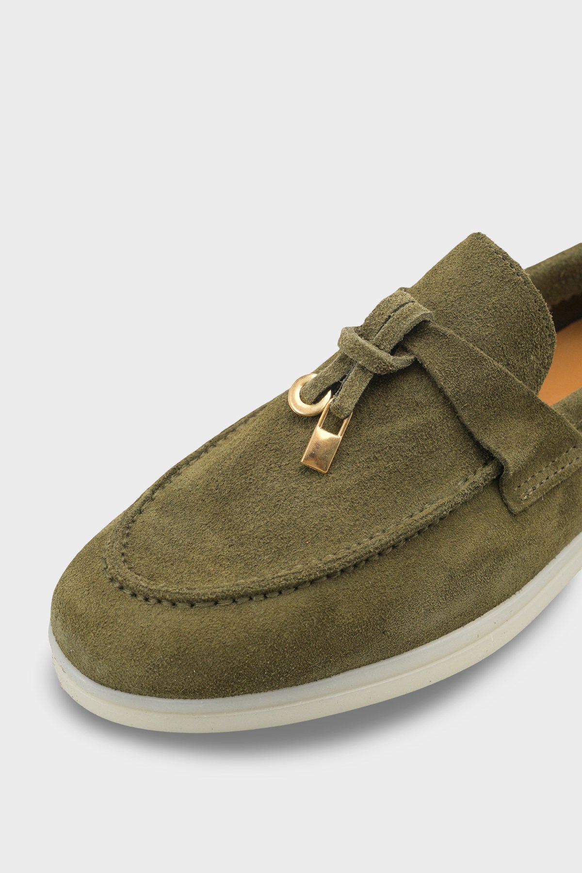 Capone Vikki Genuine Leather Women Khaki Loafer