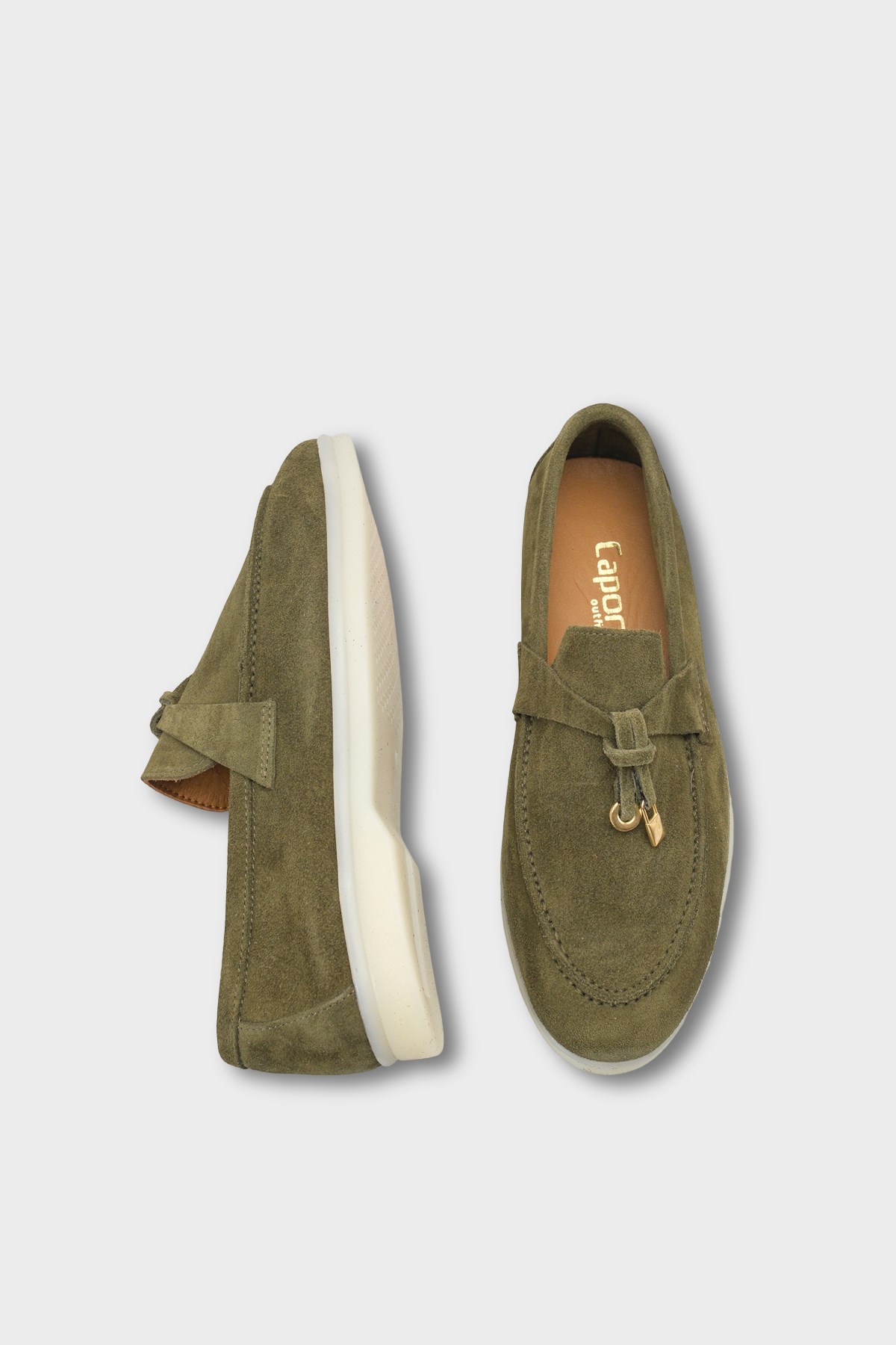 Capone Vikki Genuine Leather Women Khaki Loafer