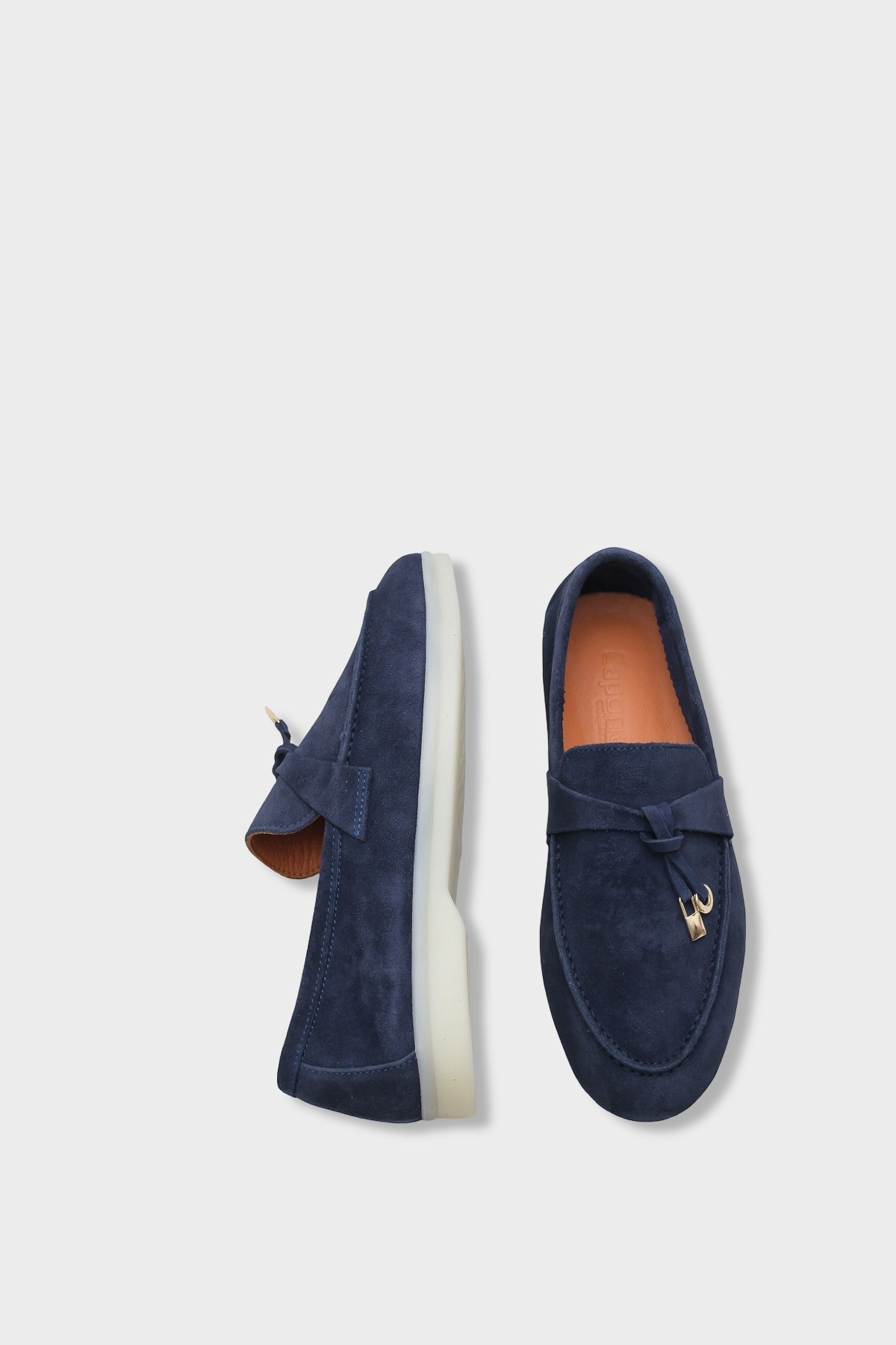 Capone Vikki Genuine Leather Women Navy Loafer