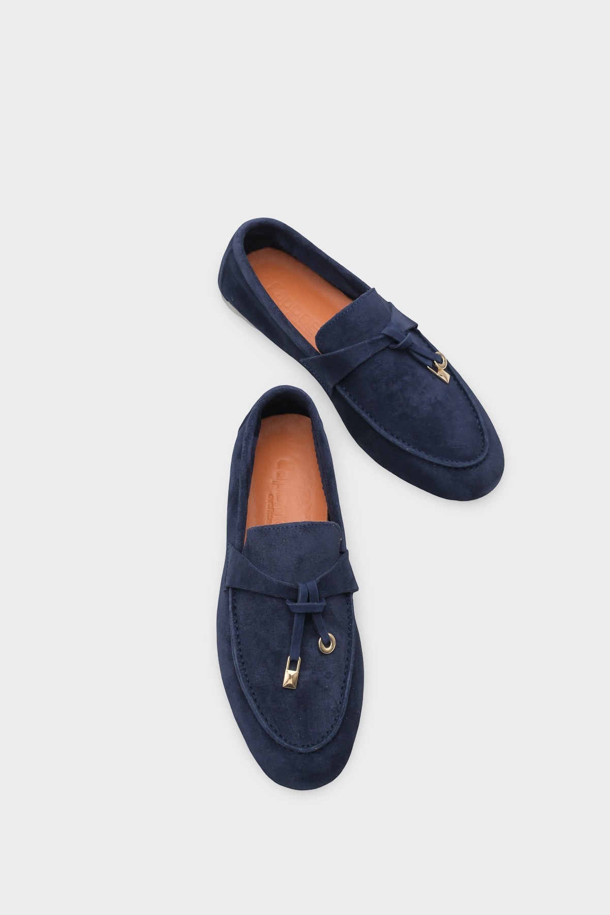 Capone Vikki Genuine Leather Women Navy Loafer