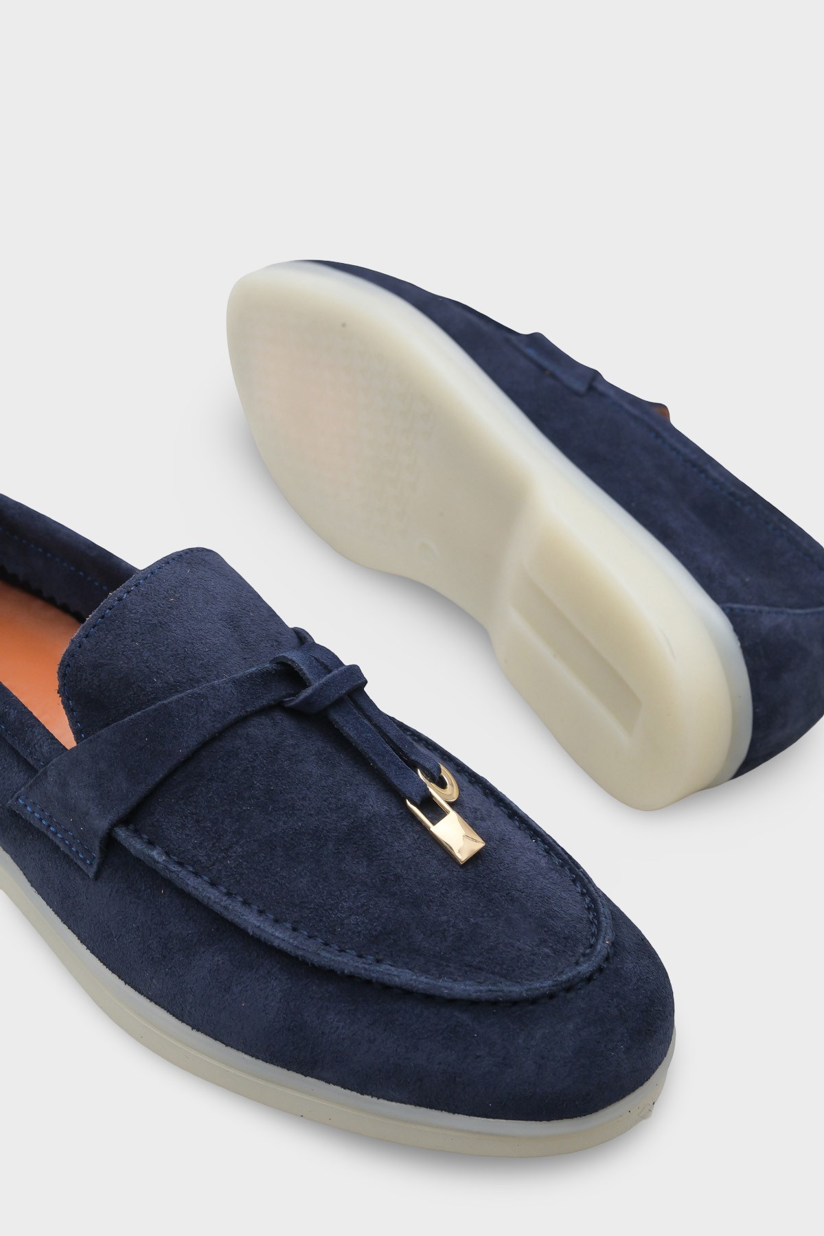 Capone Vikki Genuine Leather Women Navy Loafer
