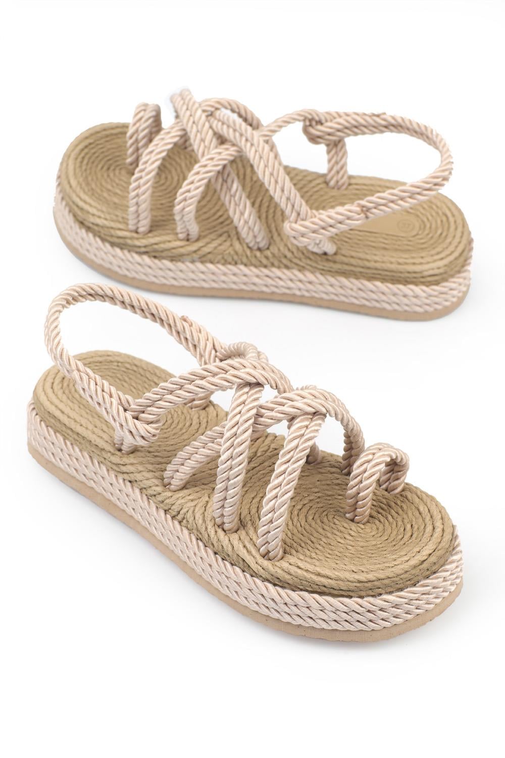 Capone Wedge Heel Rope Woman Sandals