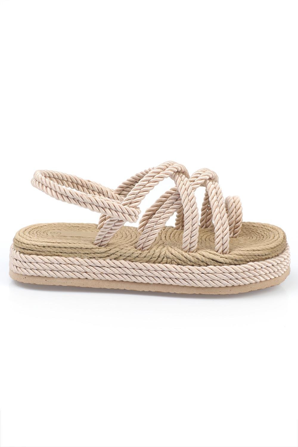 Capone Wedge Heel Rope Woman Sandals