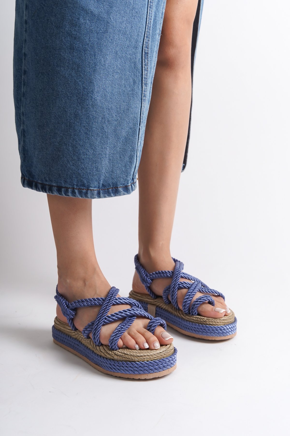 Capone Wedge Heel Rope Woman Sandals