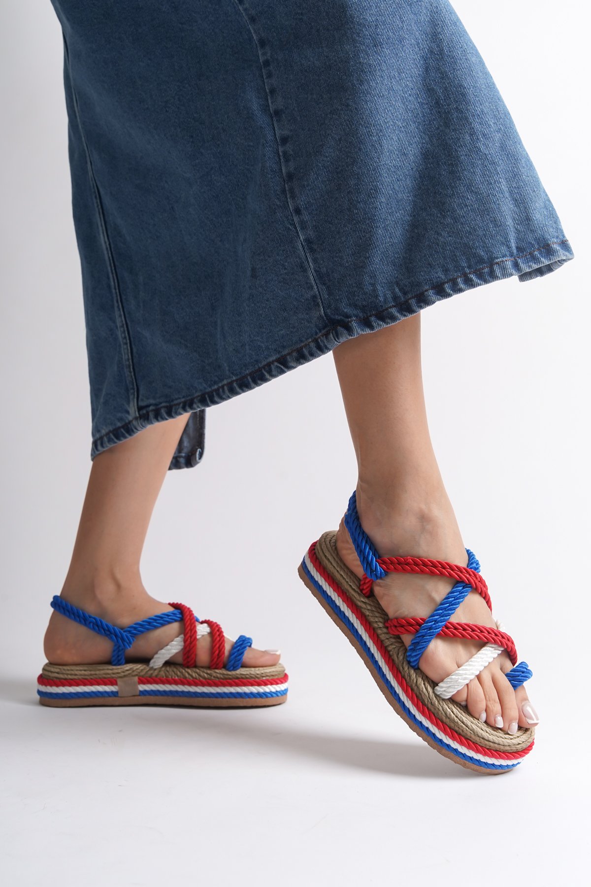 Capone Wedge Heel Rope Woman Sandals