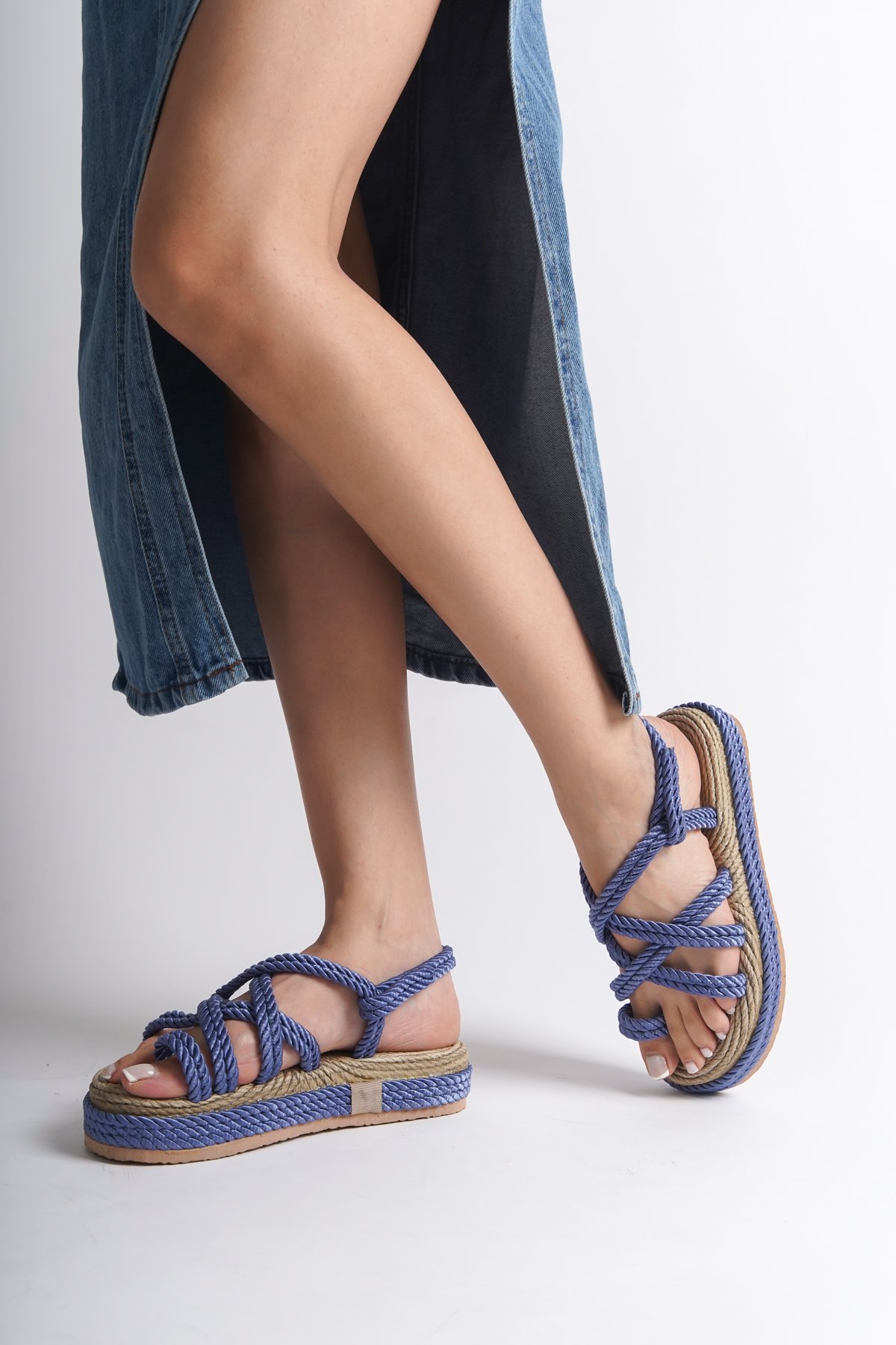 Capone Wedge Heel Rope Woman Sandals