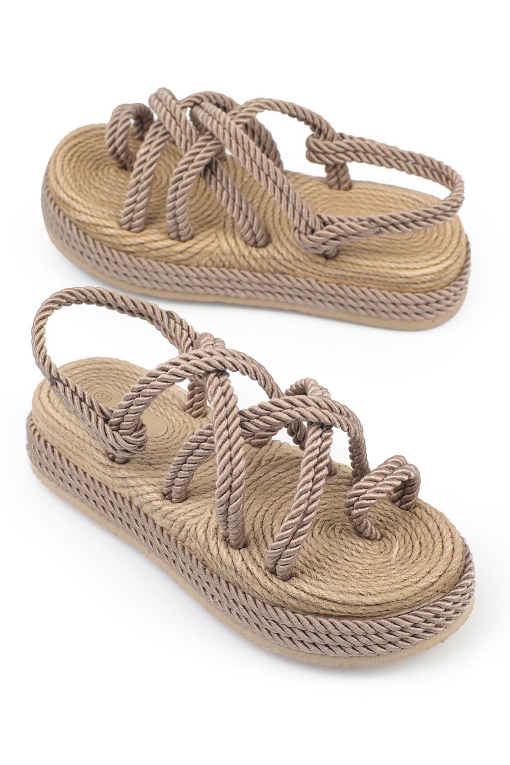 Capone Wedge Heel Rope Woman Sandals