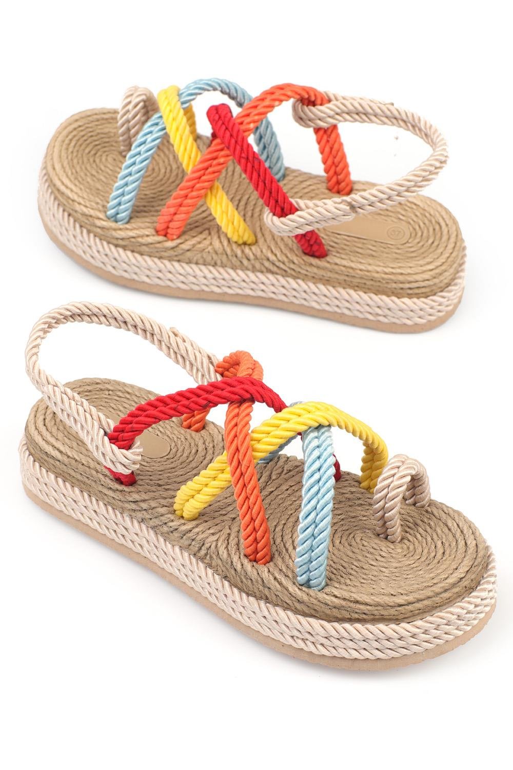 Capone Wedge Heel Rope Woman Sandals