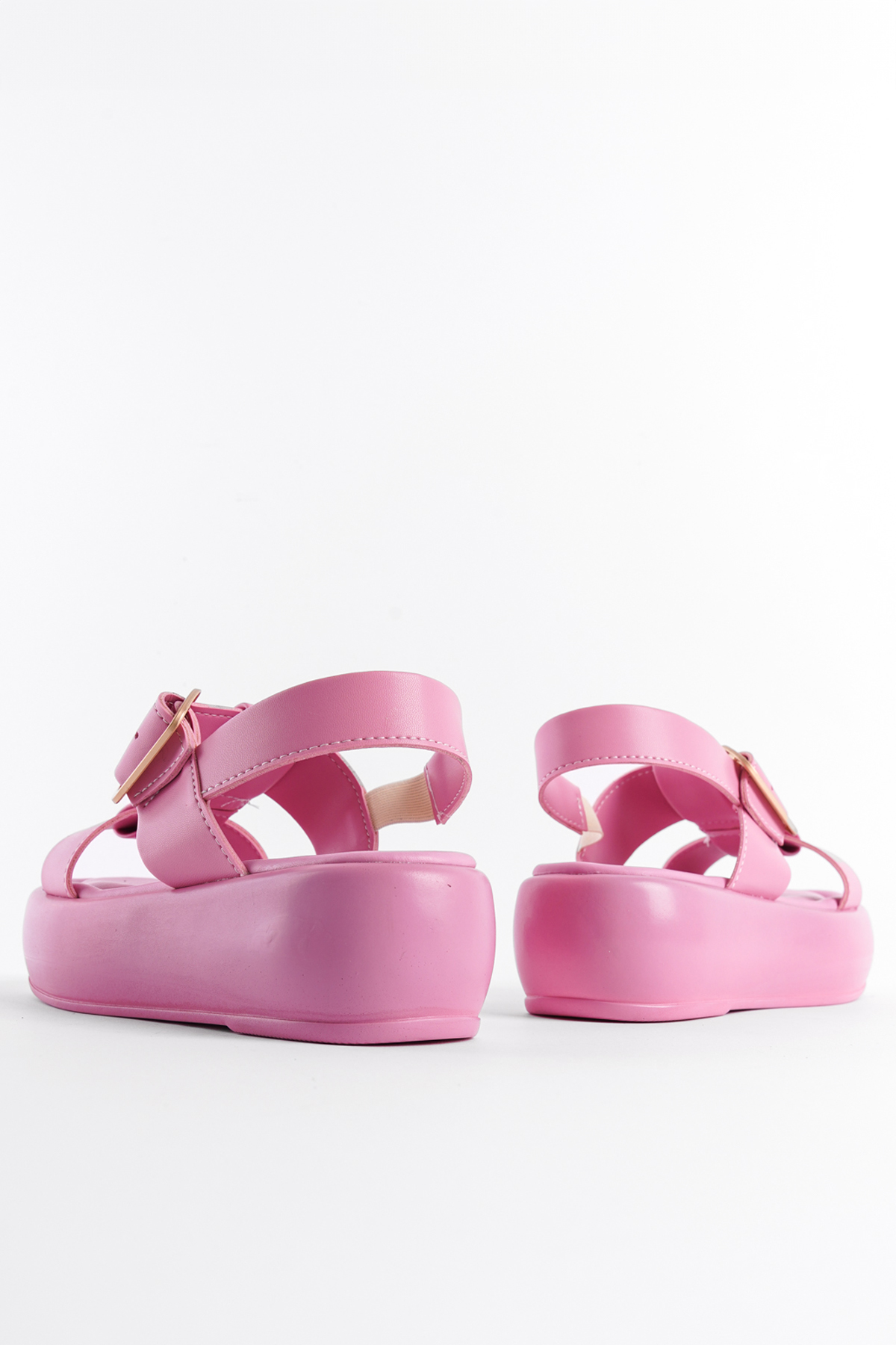 Capone Wedge Heeled Women Pink Sandals