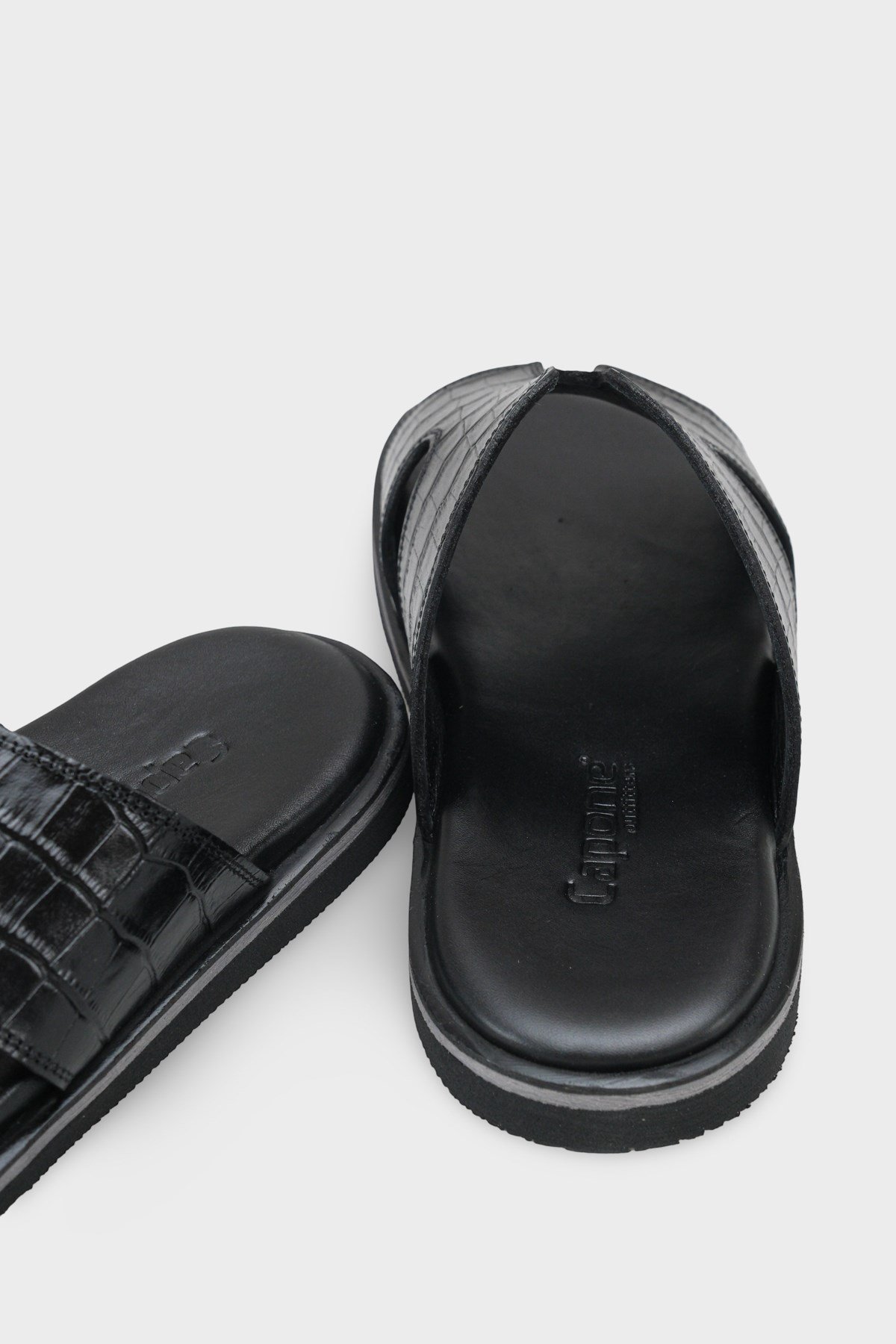 Capone Wide H Strap Men Sandal