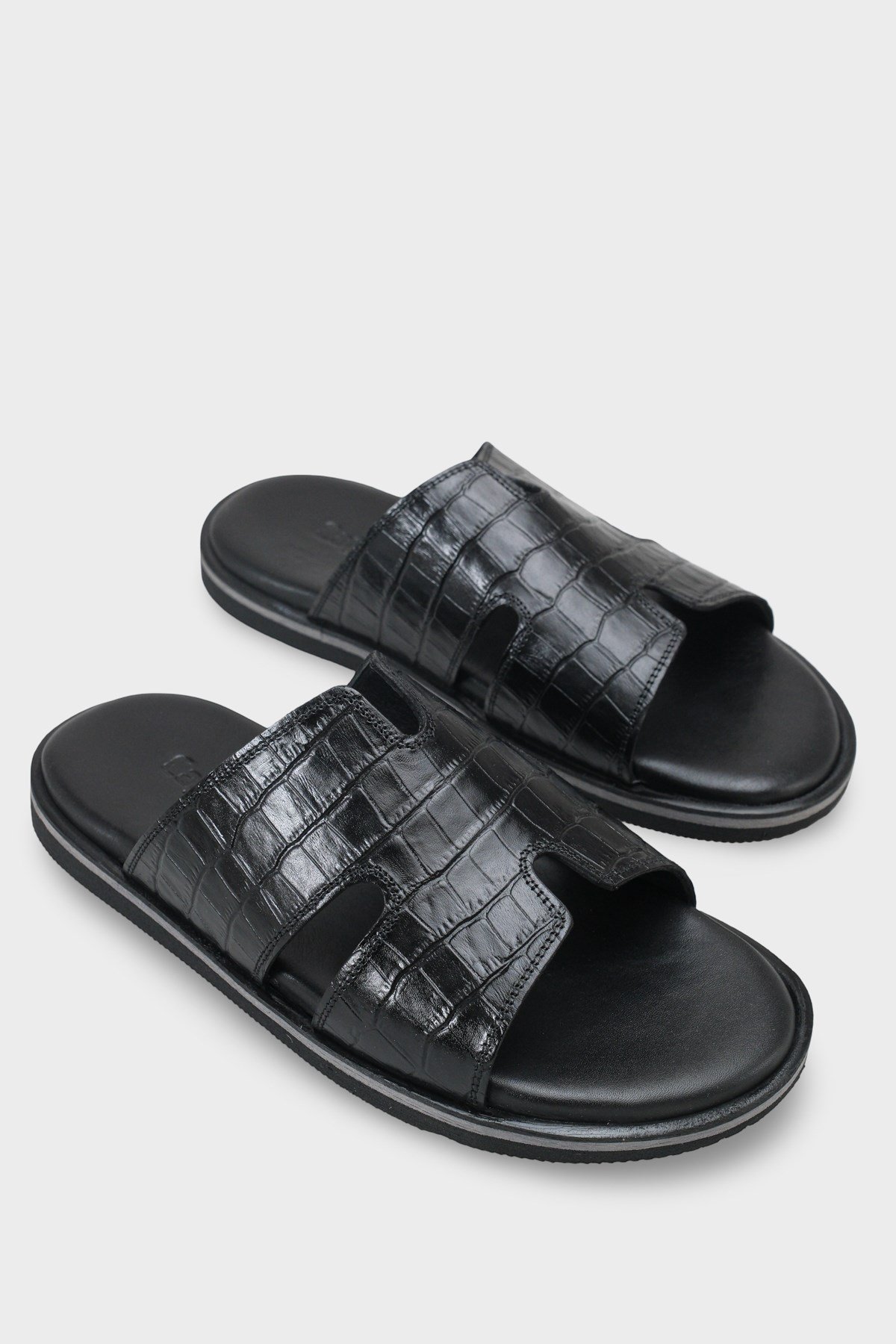 Capone Wide H Strap Men Sandal