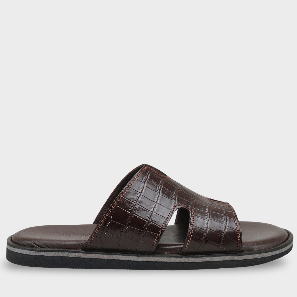 Capone Wide H Strap Men Sandal