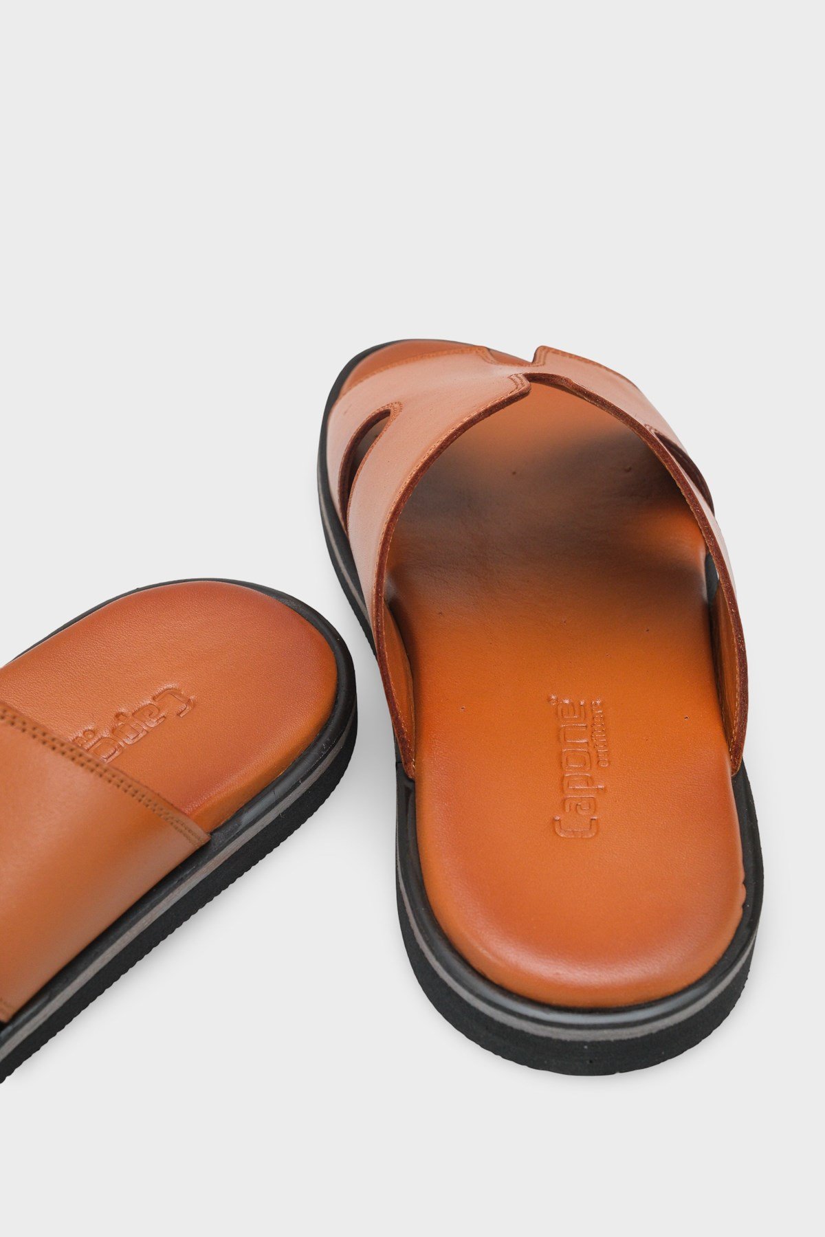 Capone Wide H Strap Men Sandal