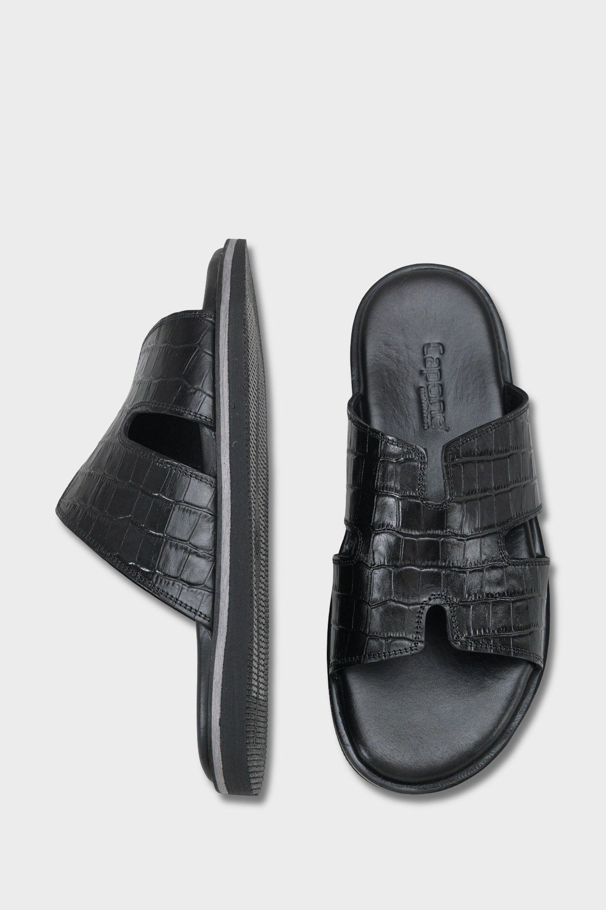 Capone Wide H Strap Men Sandal