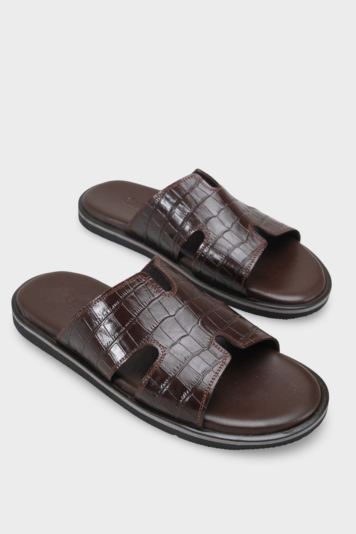 Capone Wide H Strap Men Sandal