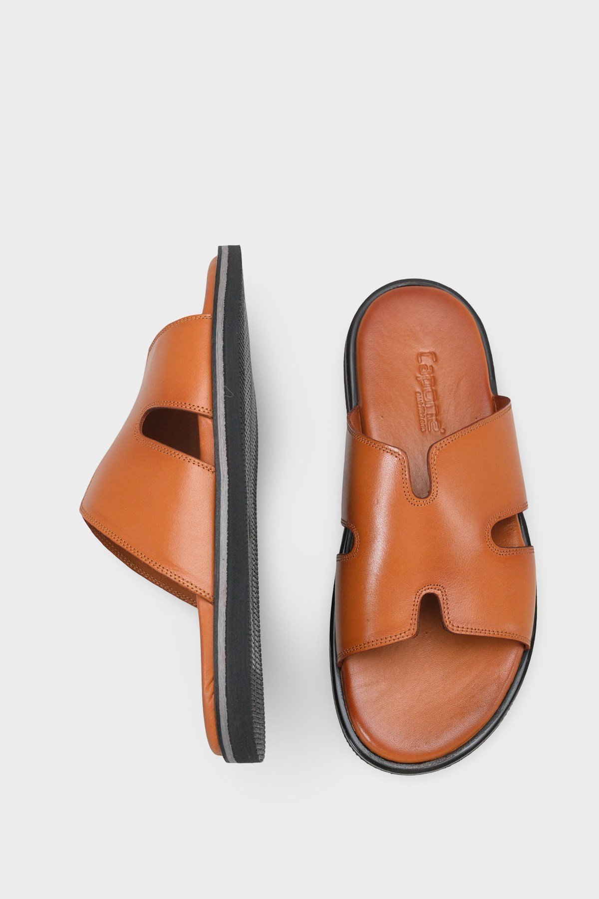 Capone Wide H Strap Men Sandal