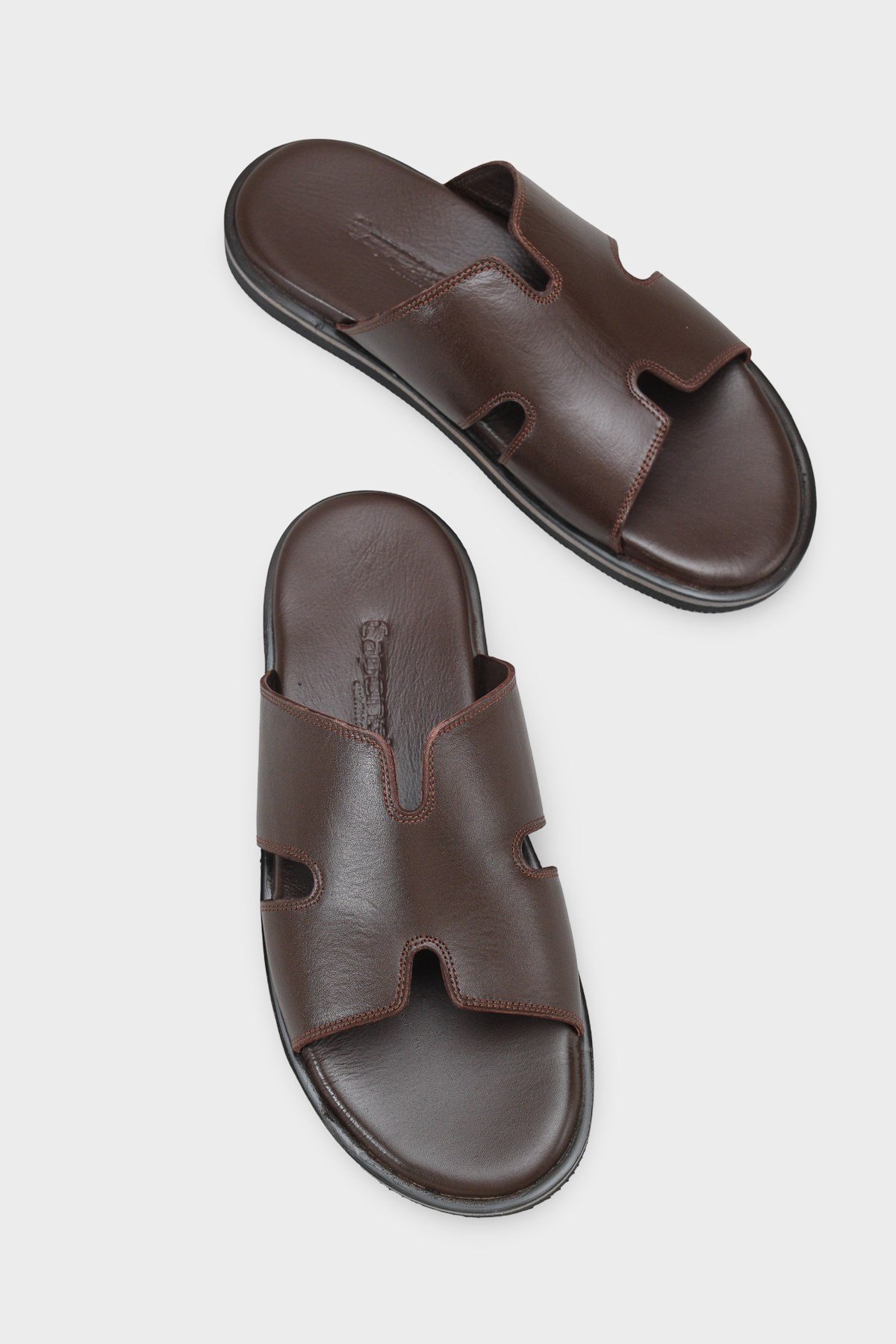 Capone Wide H Strap Men Sandal