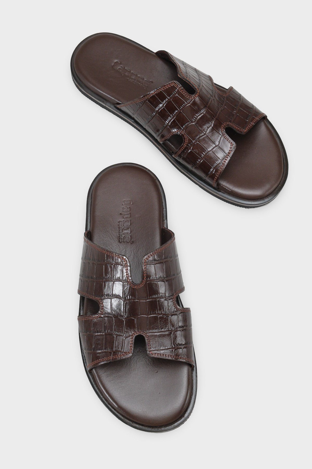 Capone Wide H Strap Men Sandal