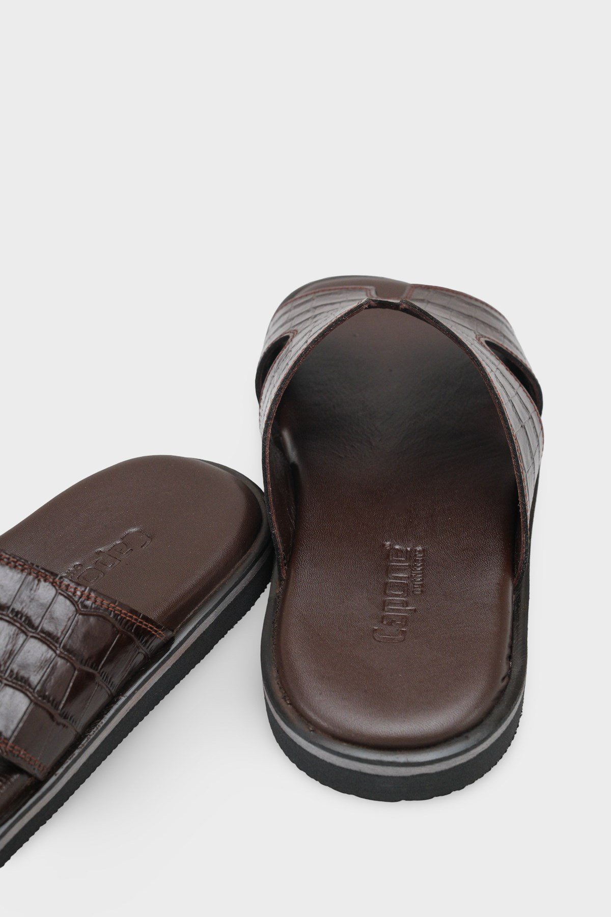 Capone Wide H Strap Men Sandal