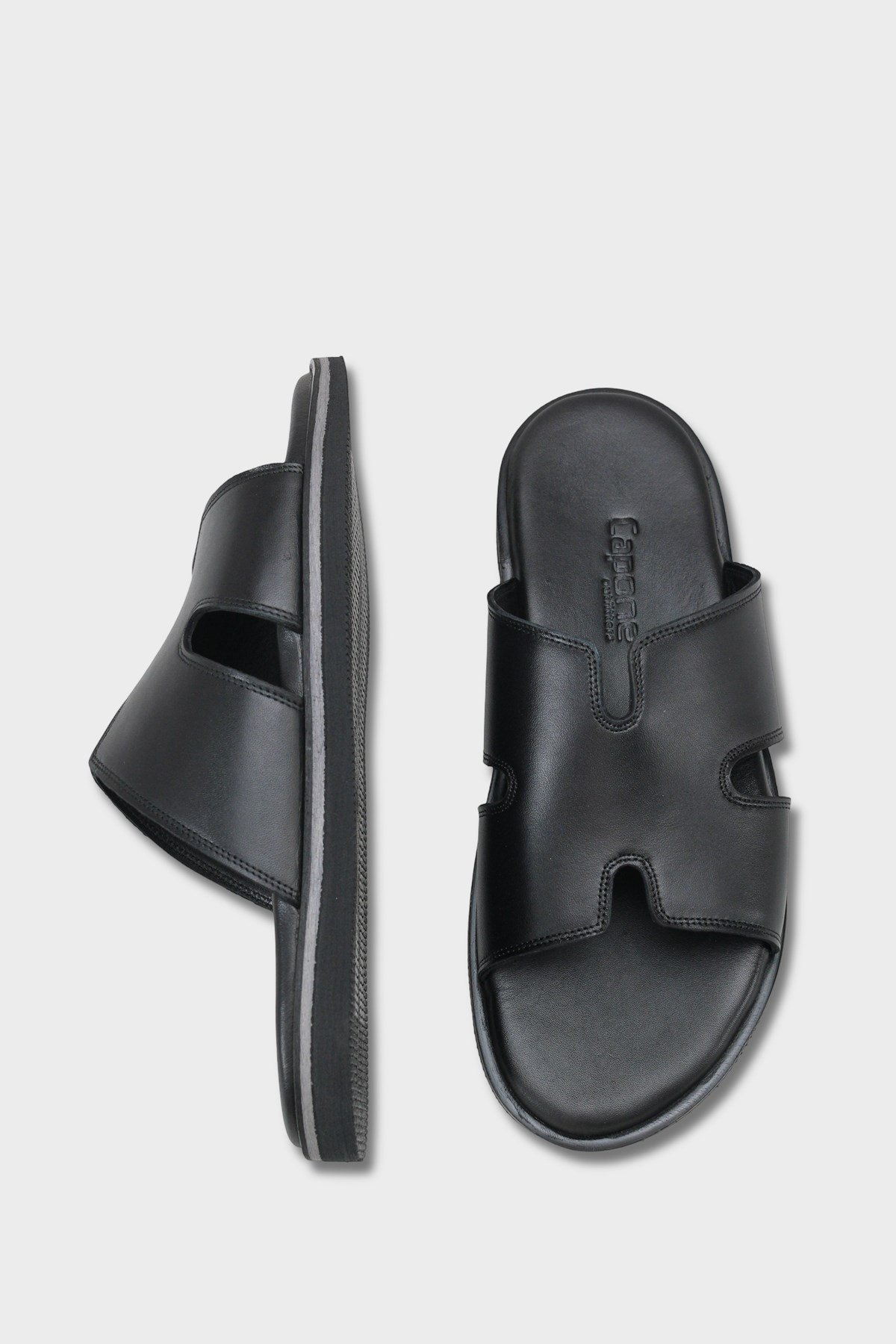 Capone Wide H Strap Men Sandal