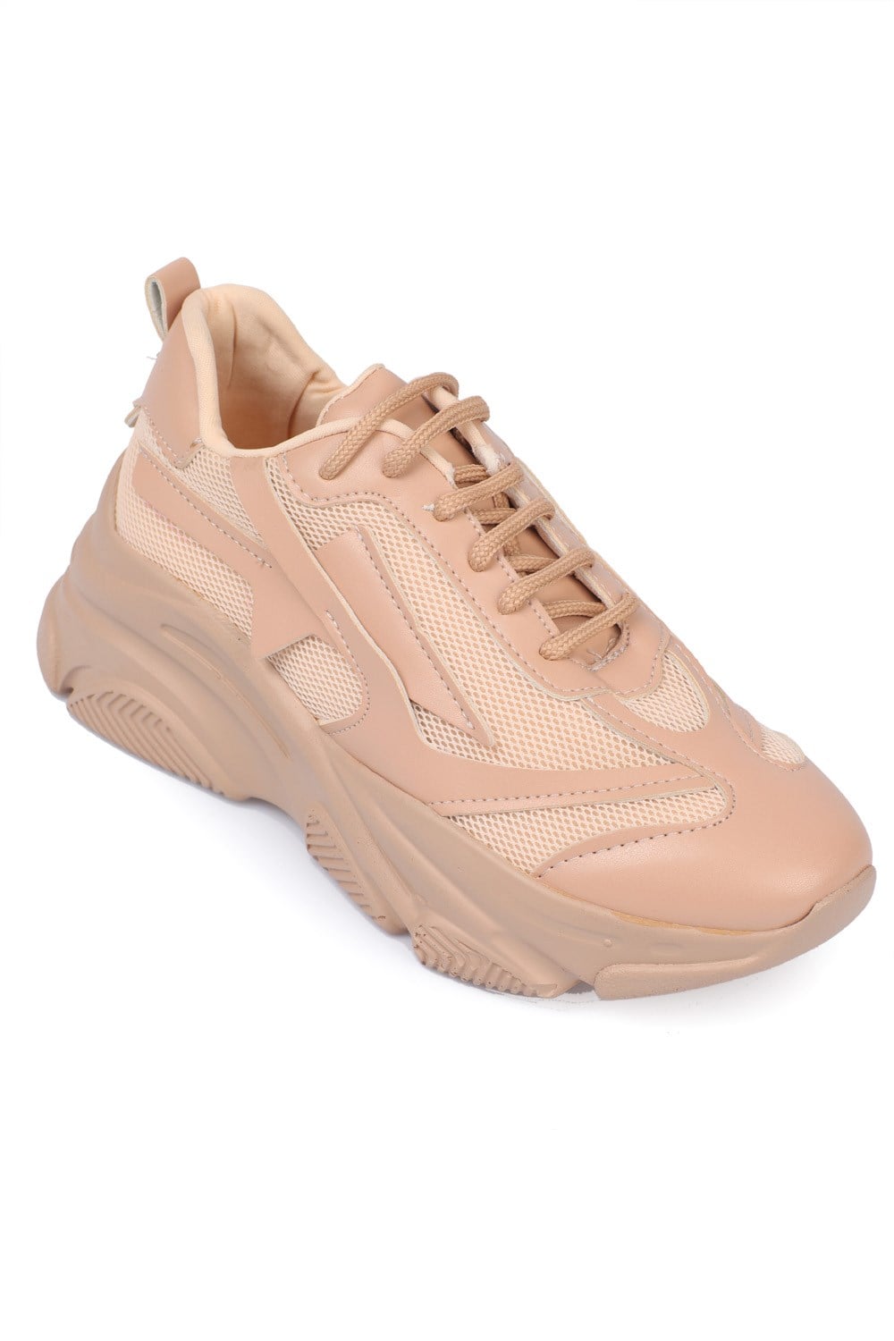 Capone Women Nude Sneaker Sport Shoes