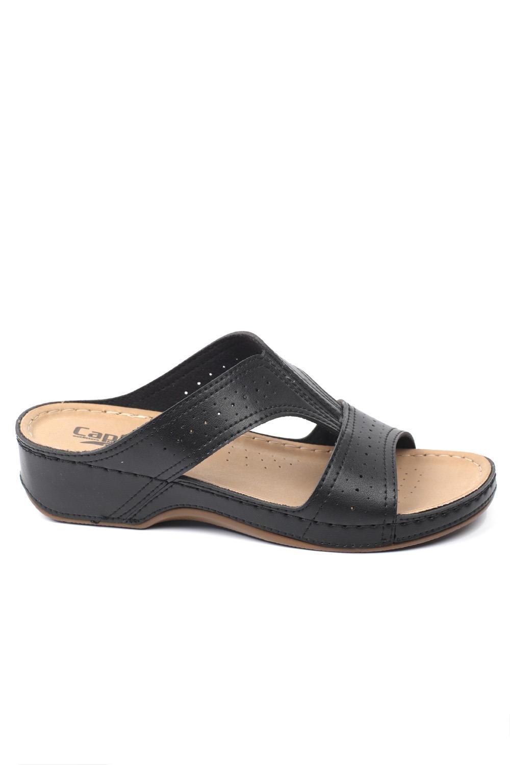 Capone Z0426 Women Black Slide Comfort Anatomical Sandals