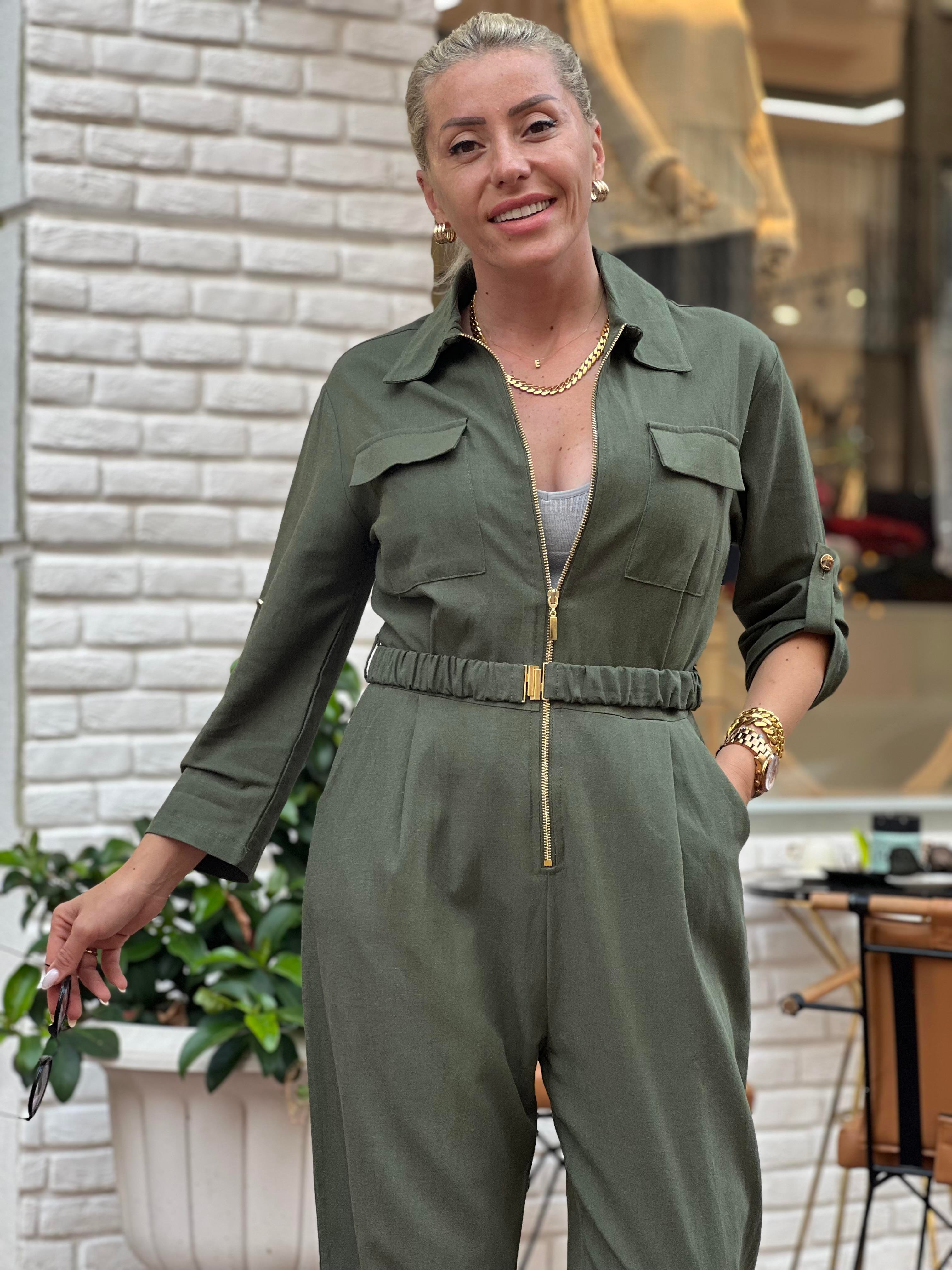ARMİ ASKERİ YEŞİL TULUM