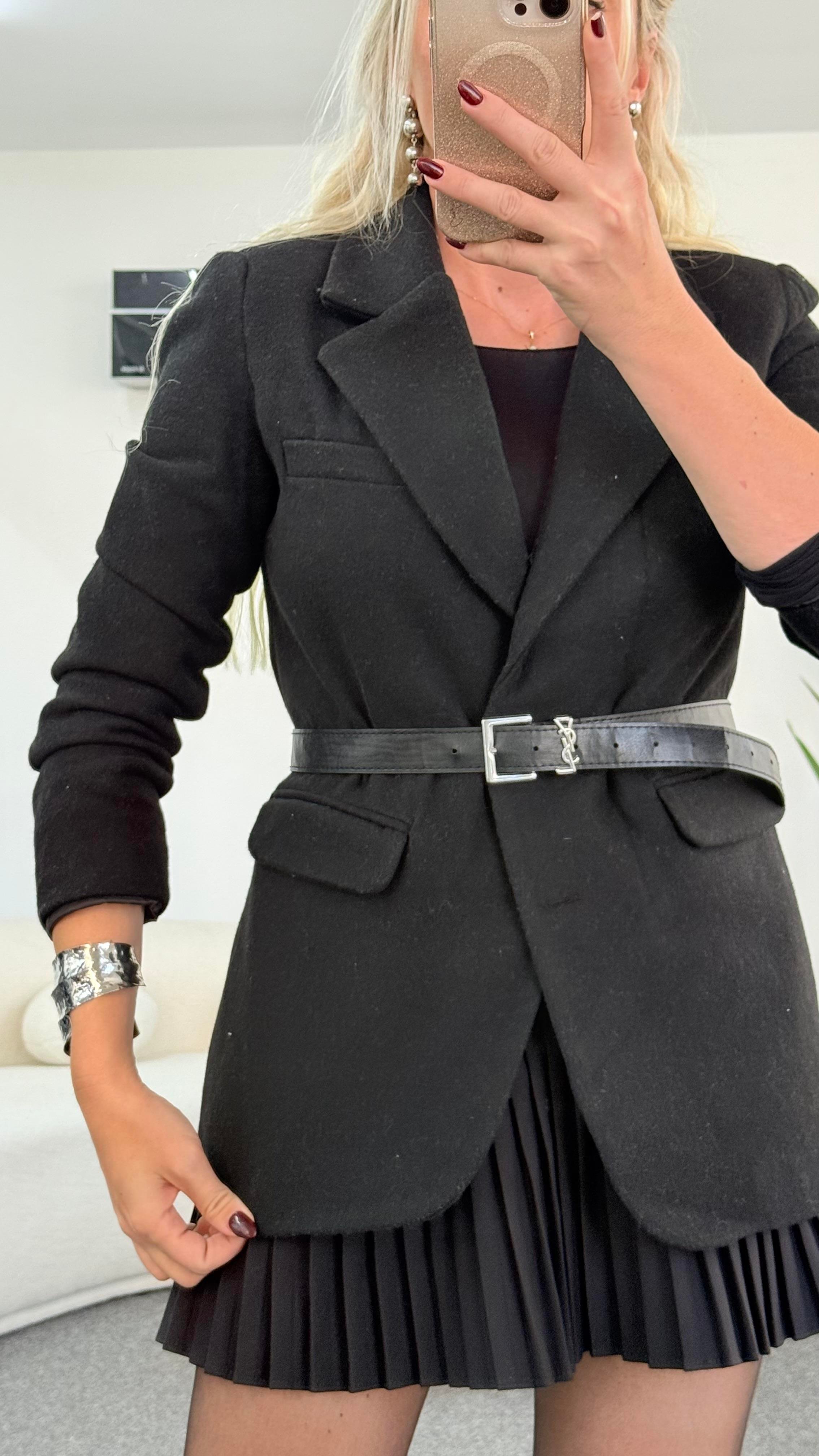 ASSEN SİYAH KAŞE CEKET 