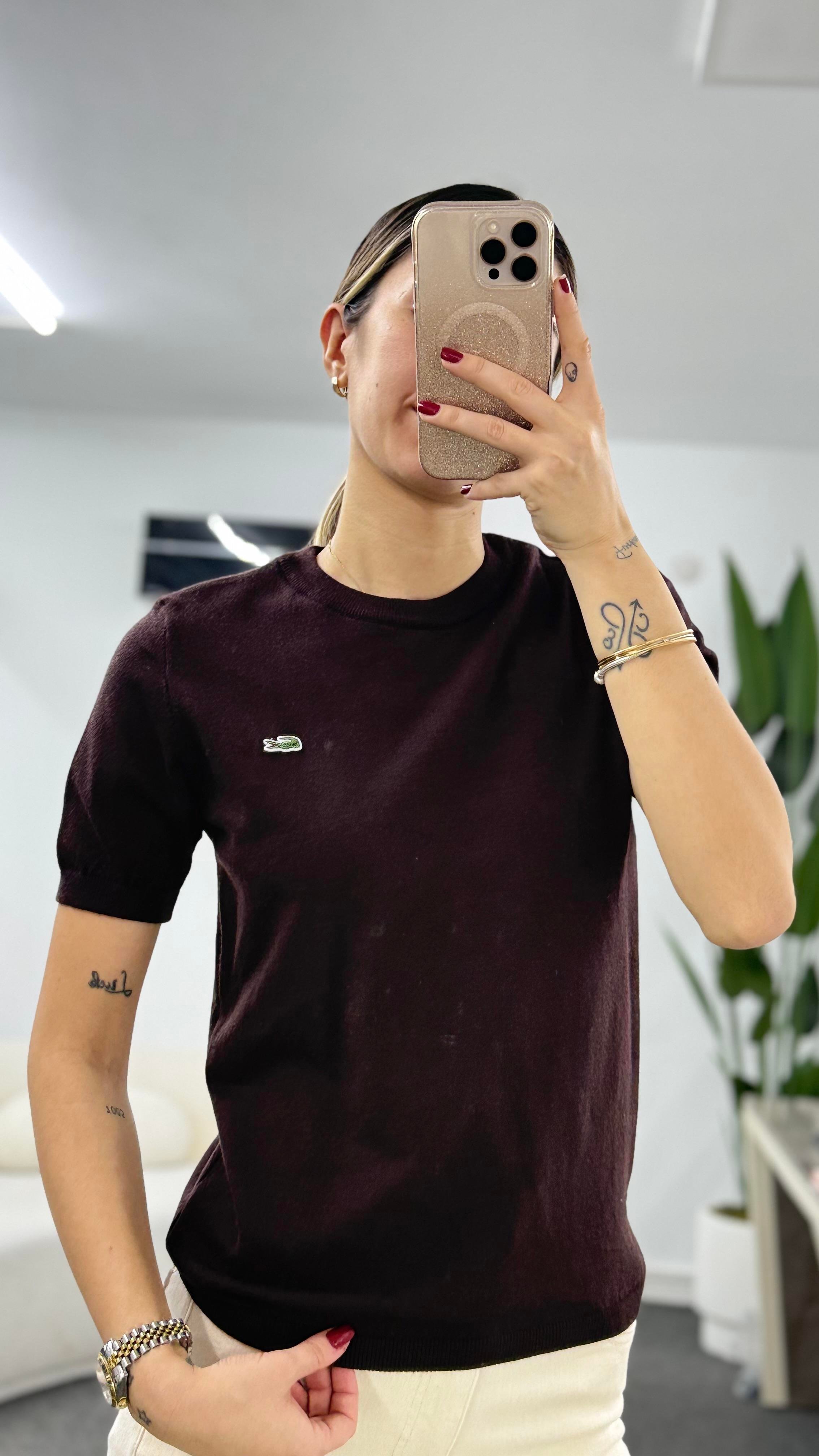 BELİS KAHVERENGİ KISA KOLLU TRİKO KAZAK