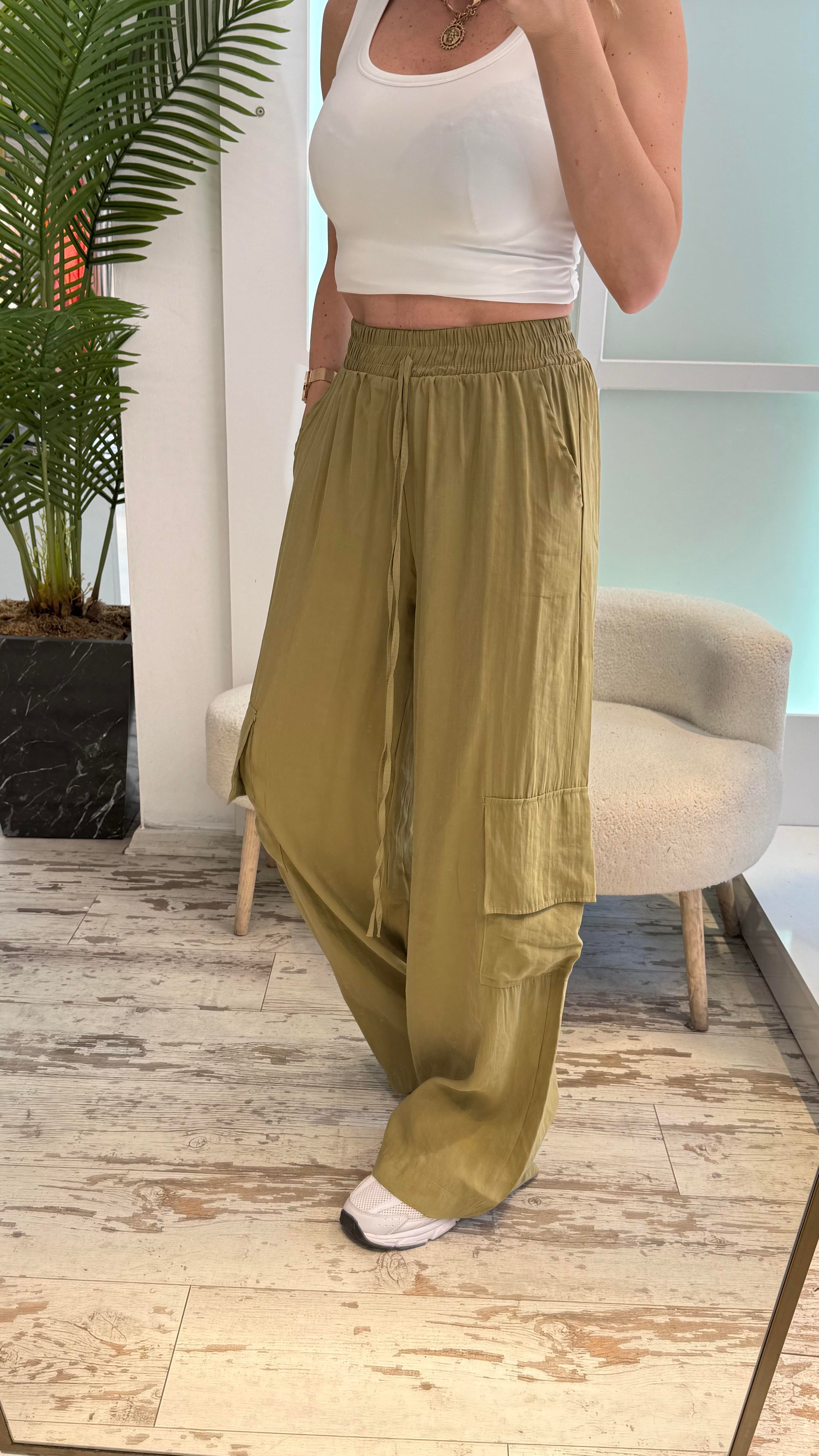 BİANA YEŞİL PANTOLON