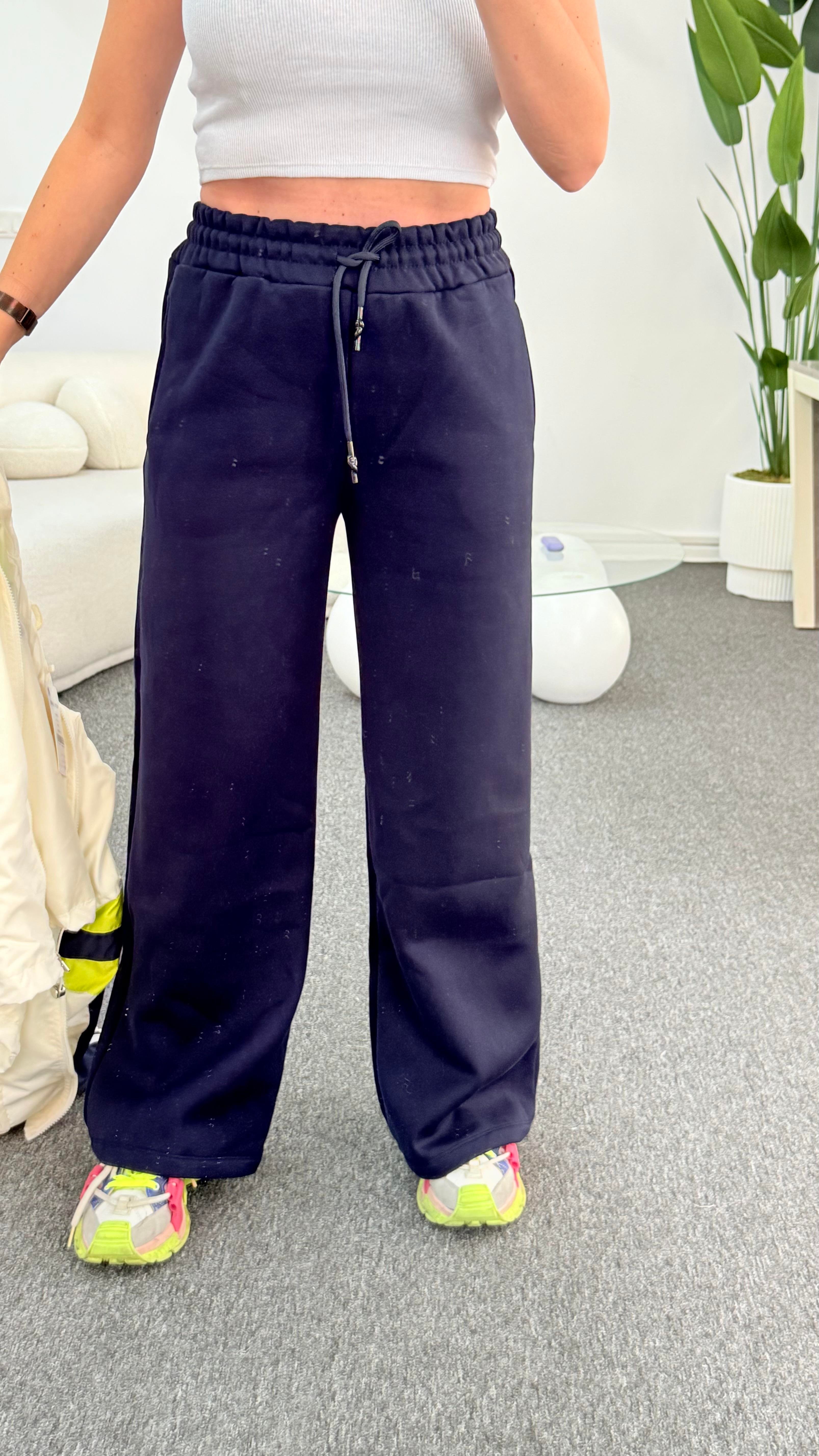 BİNS LACİVERT ŞARDONLU EŞOFMAN 