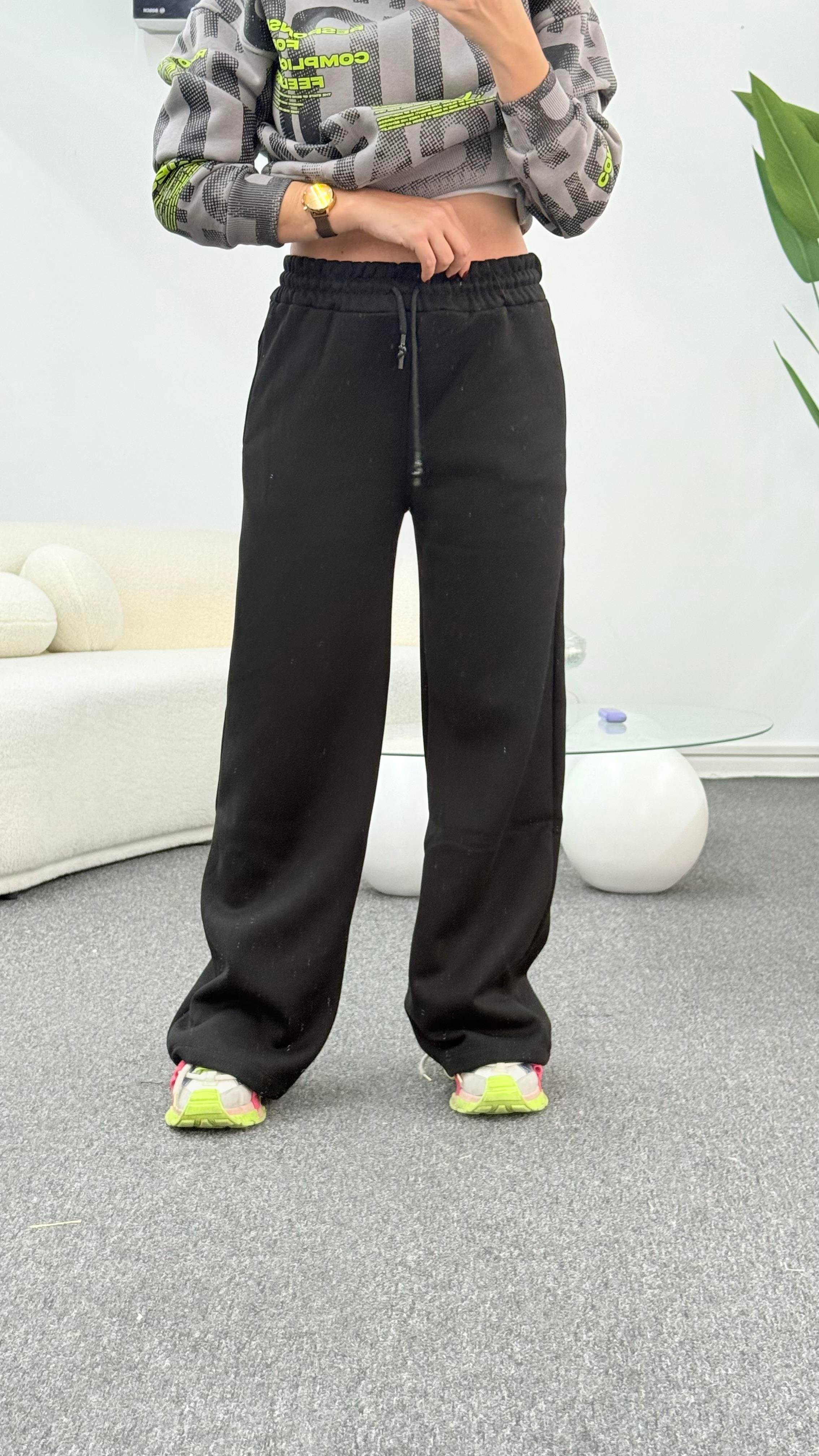 BİNS SİYAH ŞARDONLU EŞOFMAN 