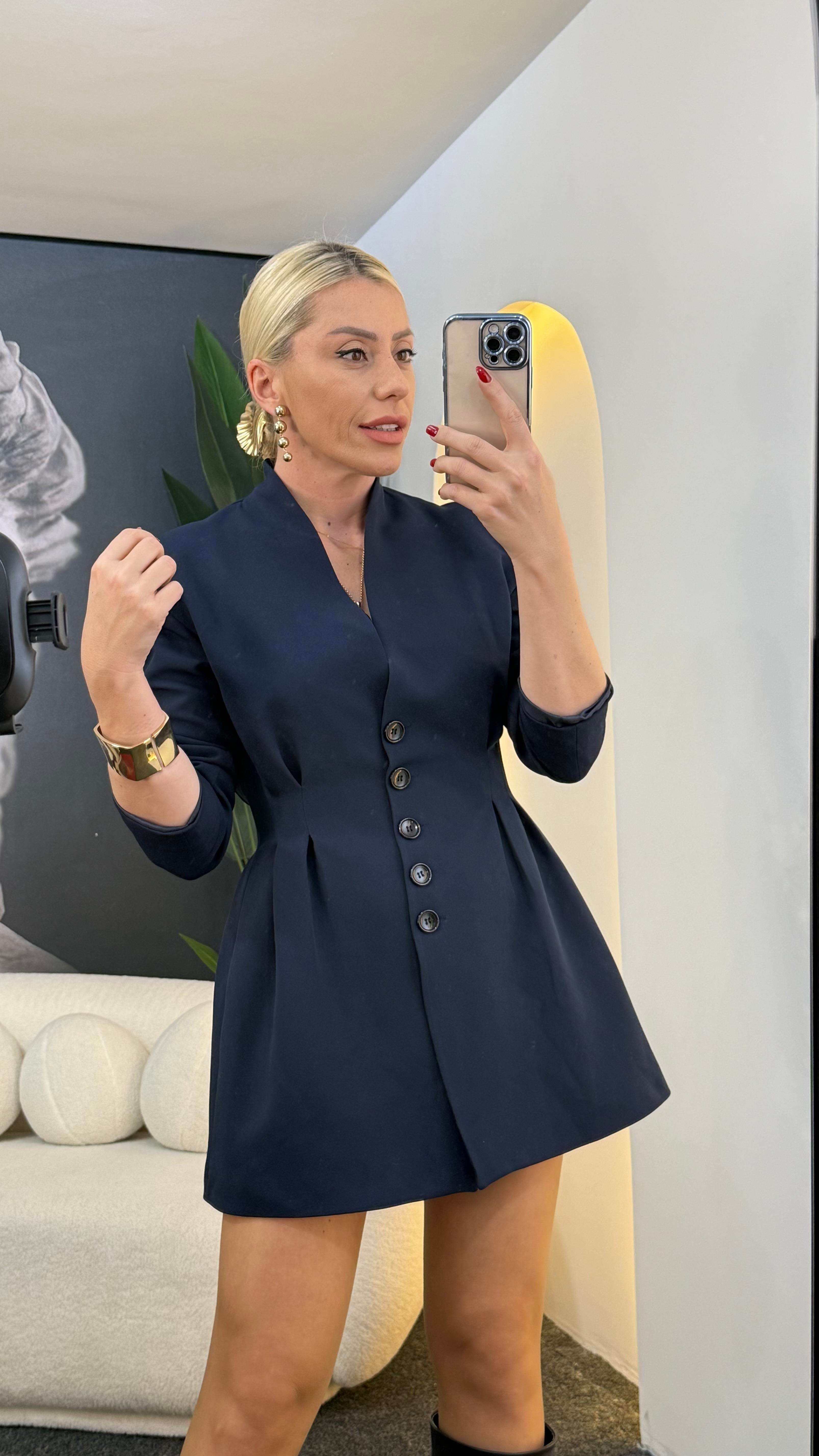 Brice Lacivert Blazer Ceket