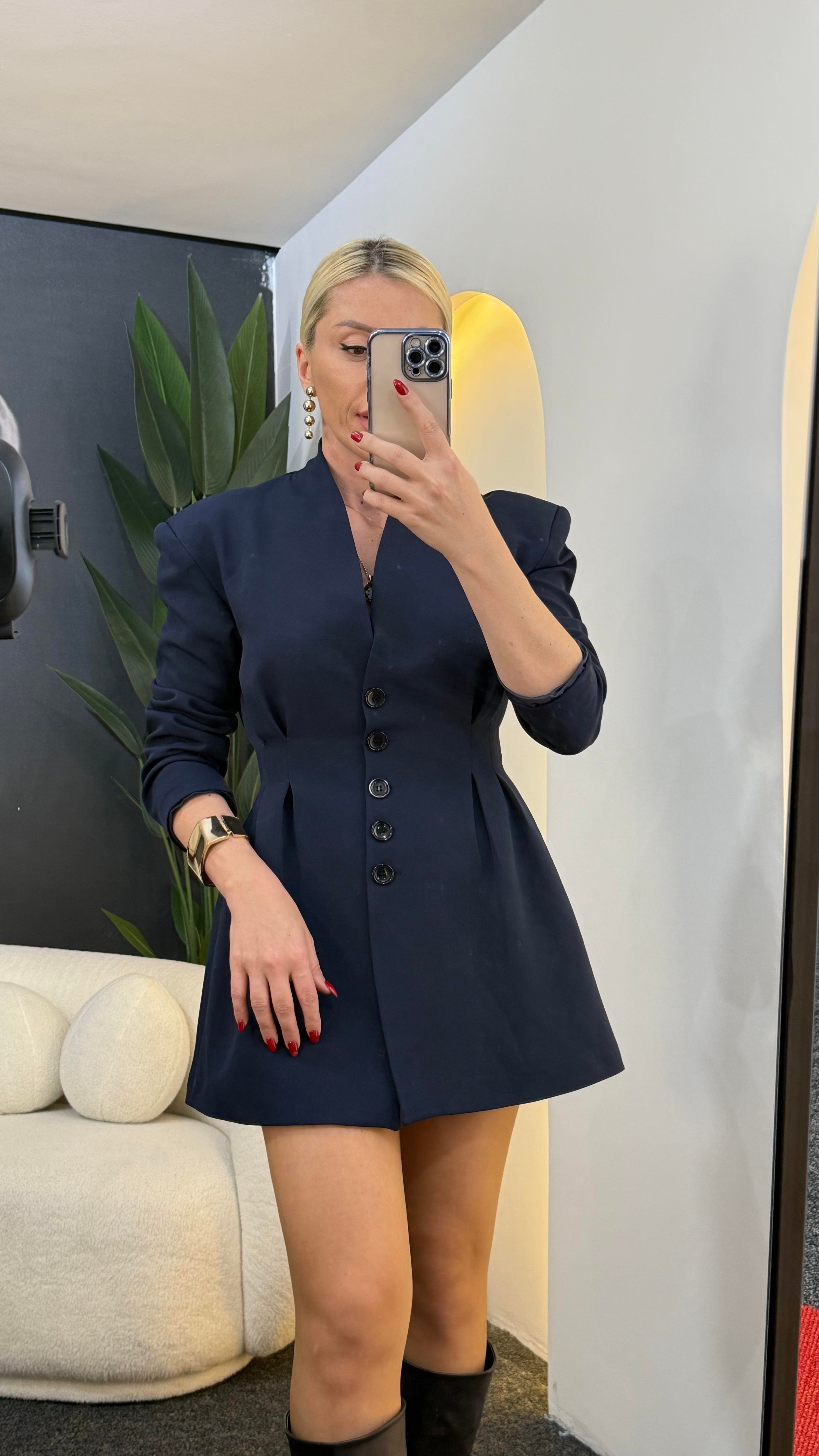 Brice Lacivert Blazer Ceket