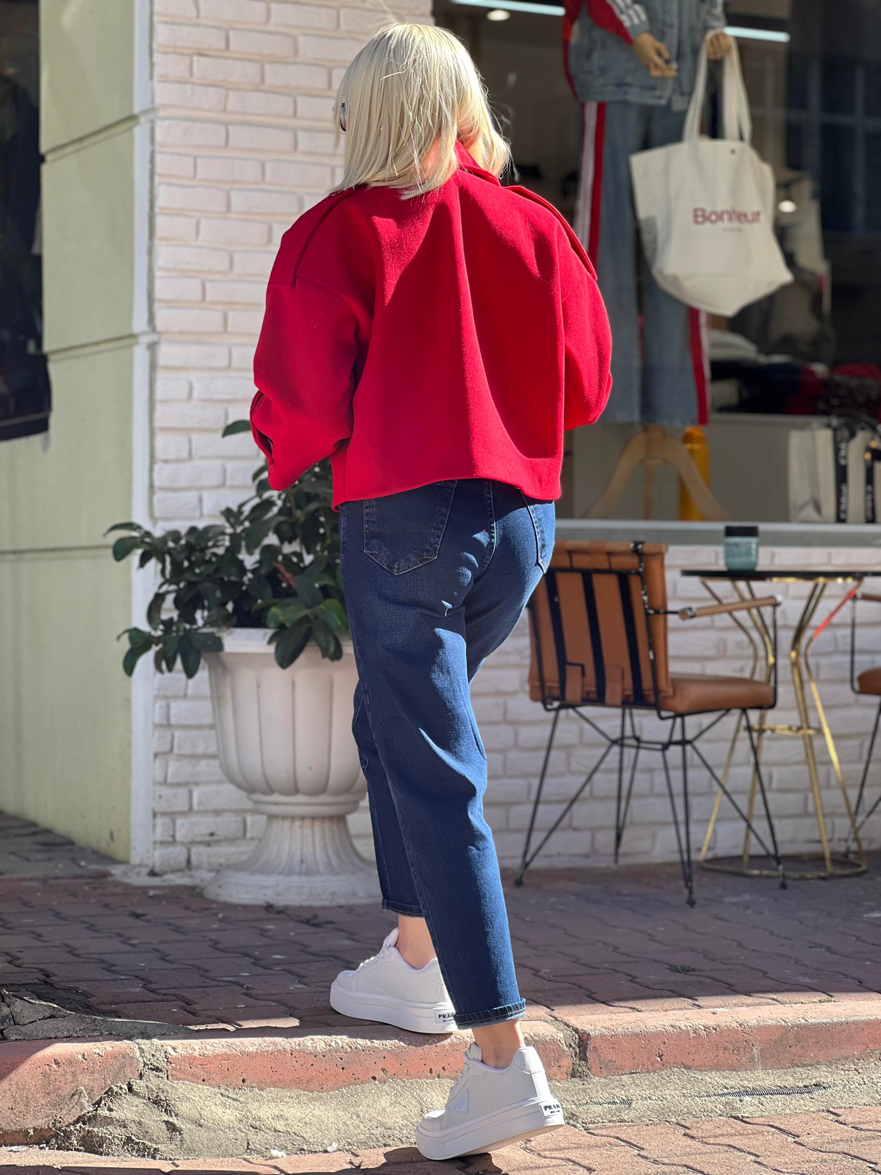 COAT KIRMIZI MİNİ KABAN