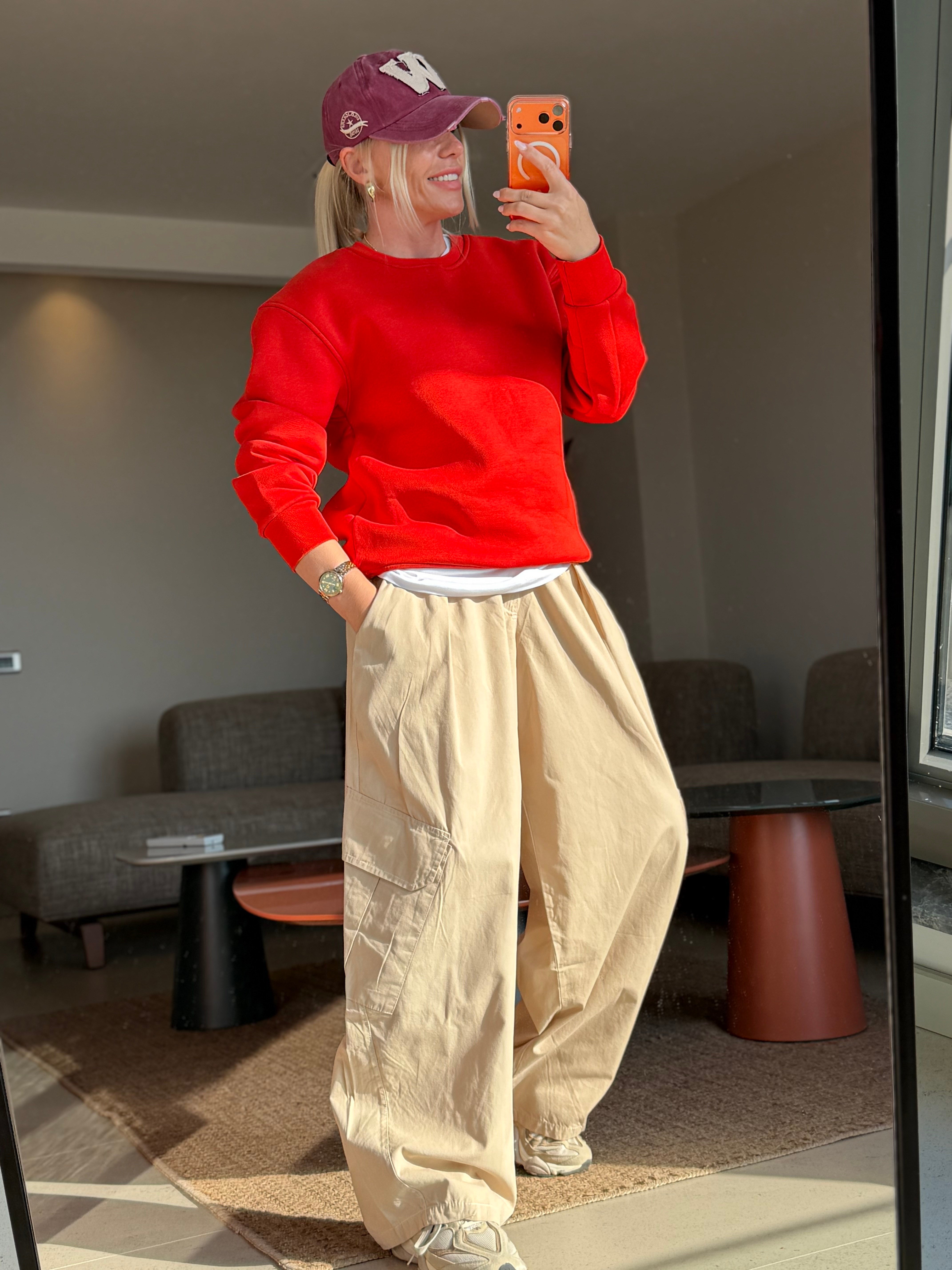DEVİS TURUNCU SWEATSHIRT