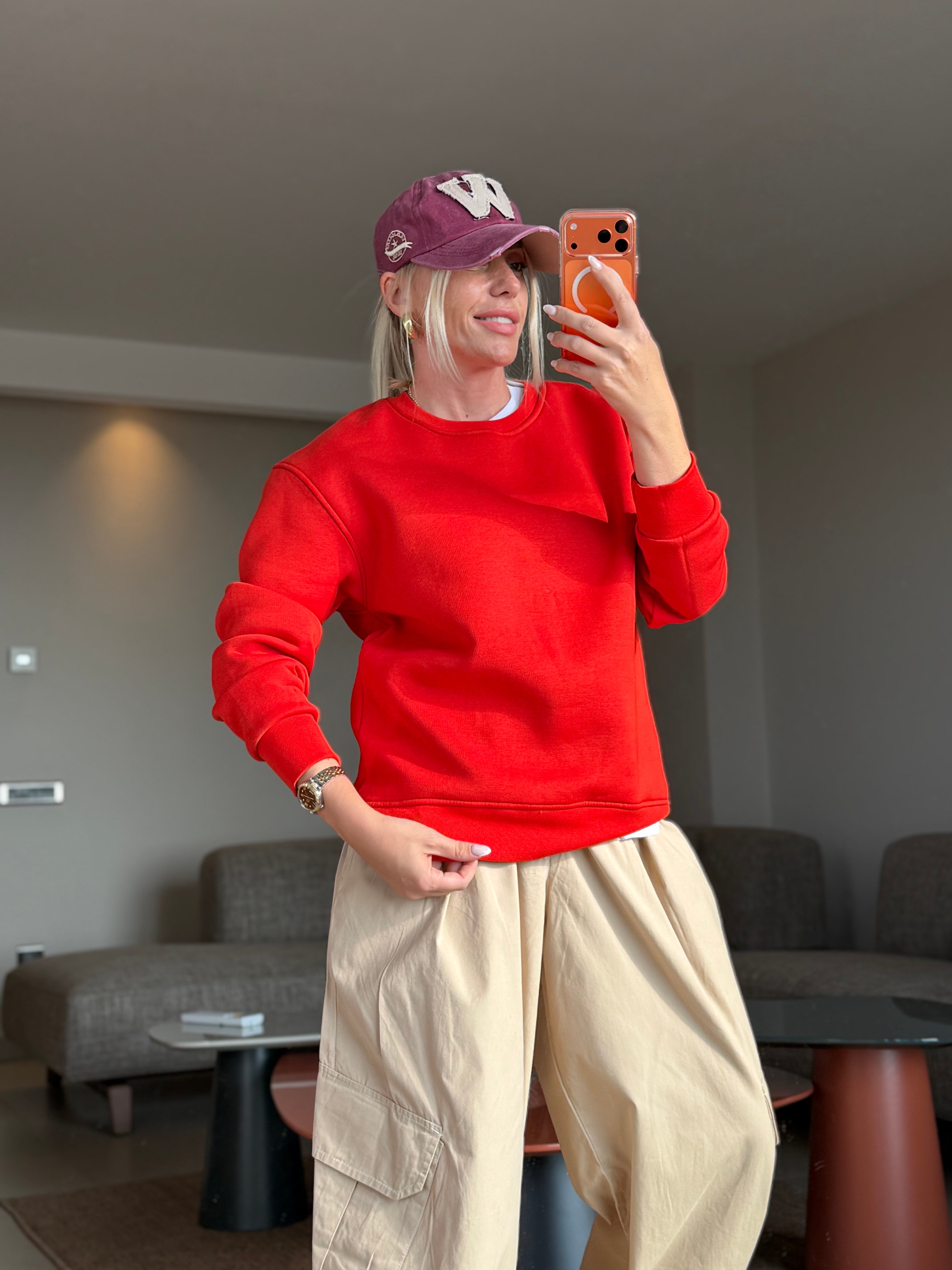 DEVİS TURUNCU SWEATSHIRT